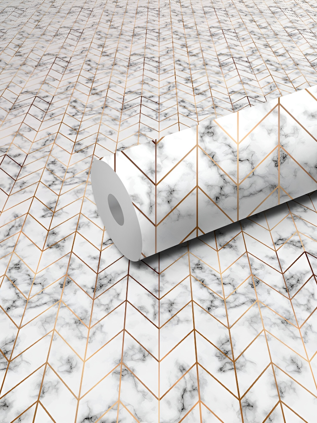 WALLWEAR White Self Adhesive Removable Wallpaper