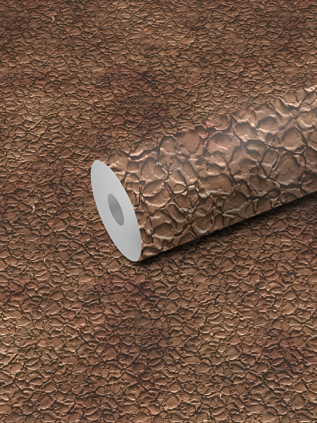 WALLWEAR Brown Printed Self-Adhesive Laminated Wallpaper