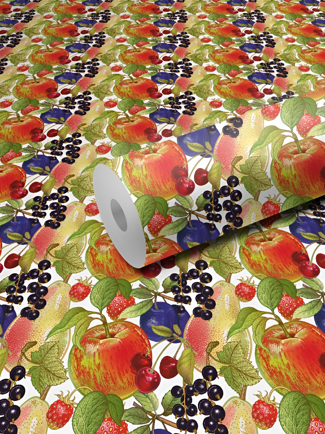 WALLWEAR Red & Green Self Adhesive Removable Wallpaper