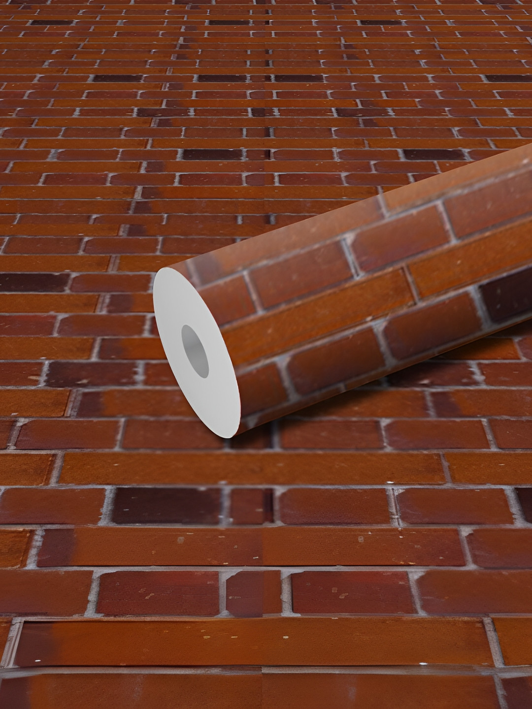 WALLWEAR Rust Brown Geometric Printed Wall Sticker