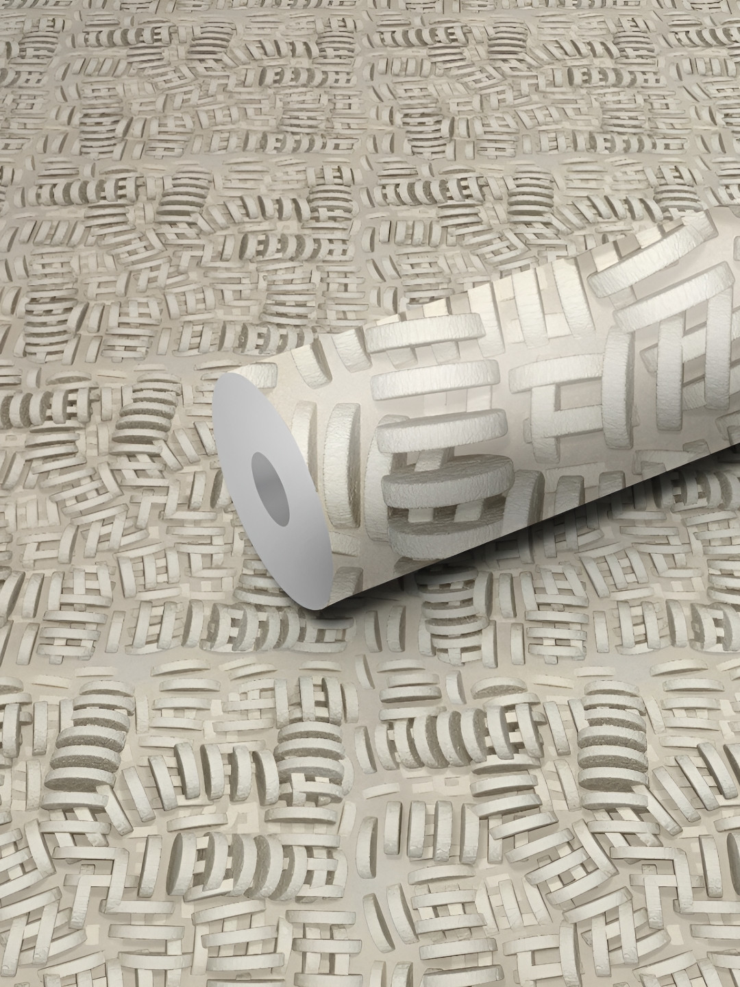 WALLWEAR Grey Abstract Printed Wall Sticker