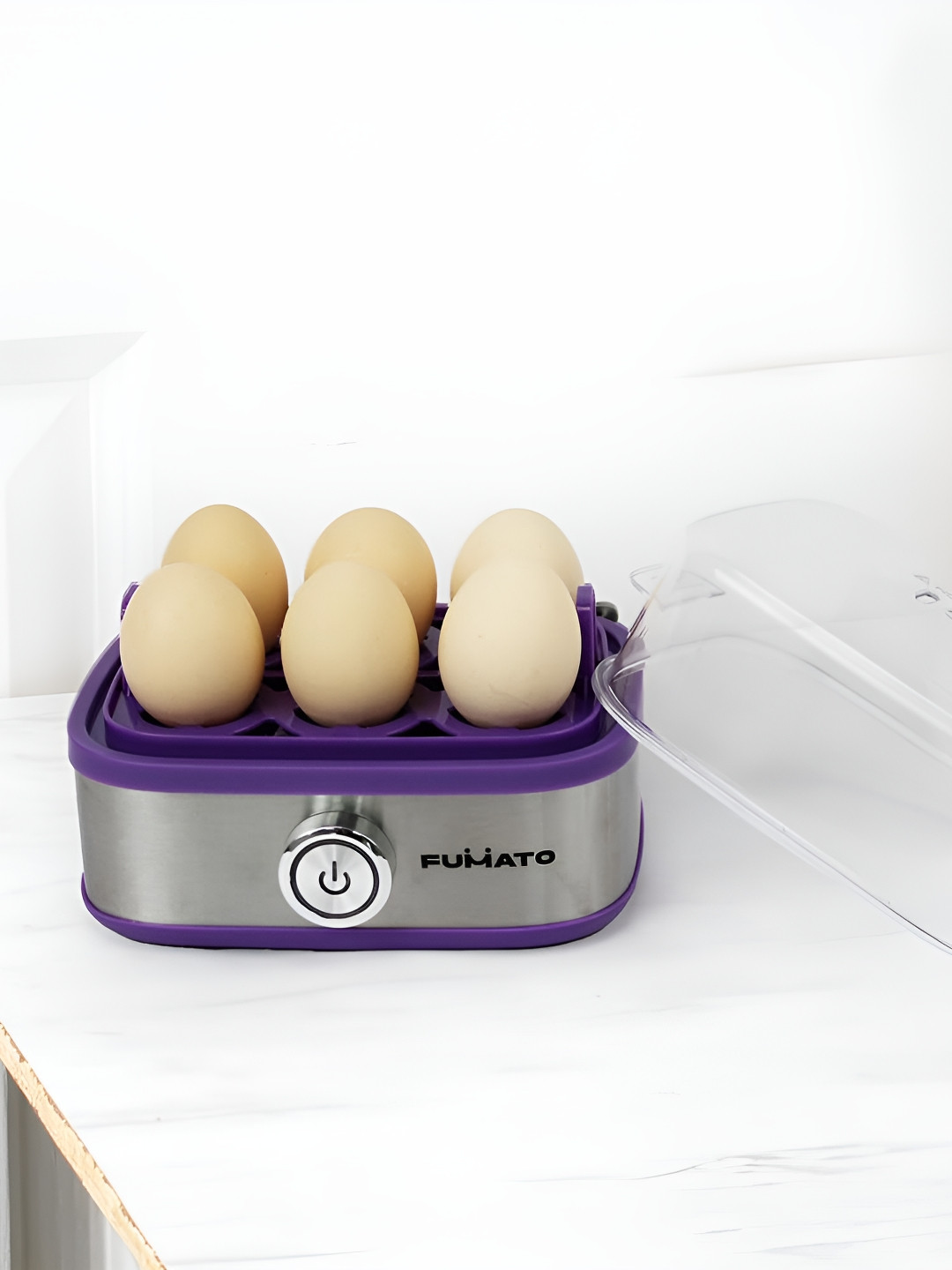The Better Home FUMATO Purple 210 W Eggwhiz 2 in 1 Egg Boiler