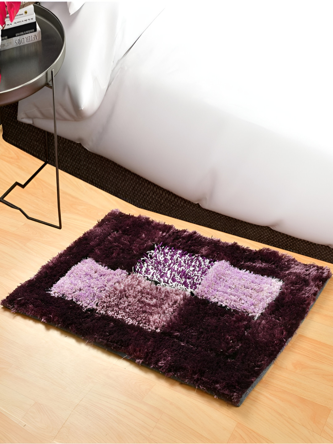 Shopgallery Purple Geometric Pattern Soft Anti-Skid Doormat