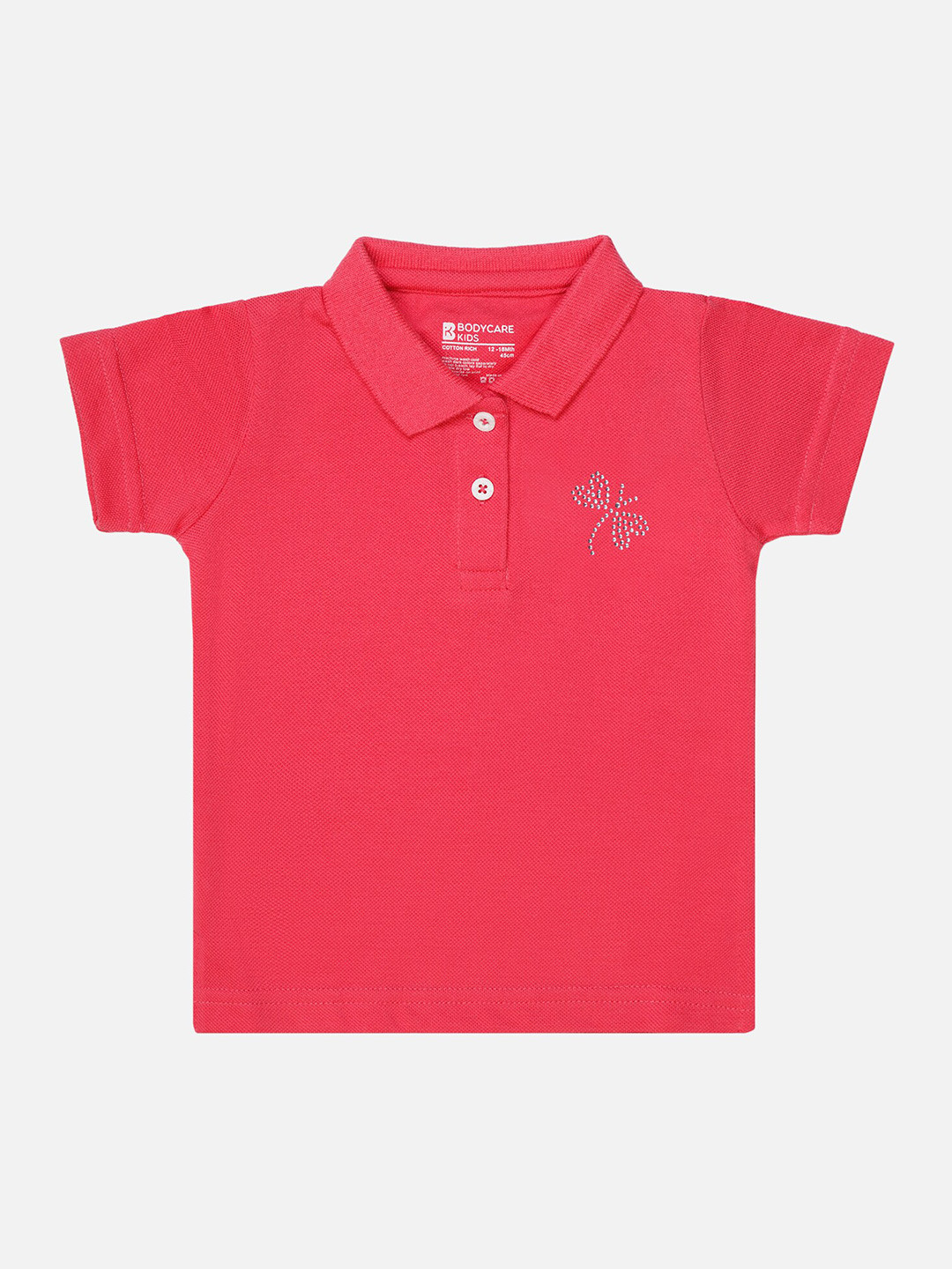 Bodycare Girls Polo Collar Cotton T-shirt