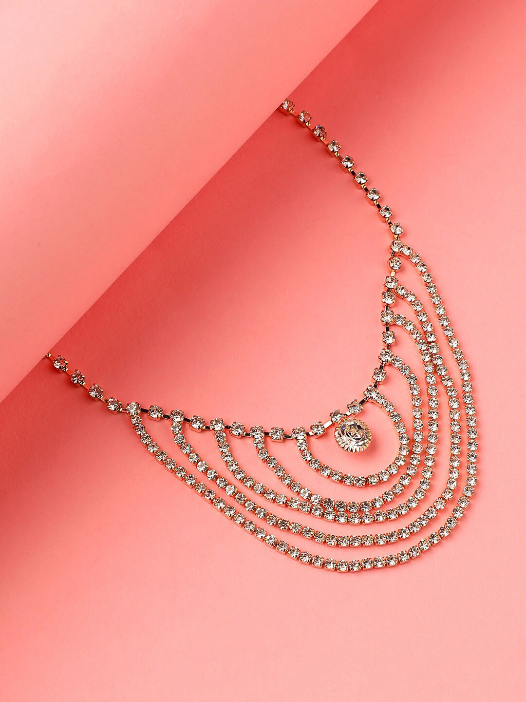 DressBerry Gold-Plated Stone-Studded Armlet Bracelet