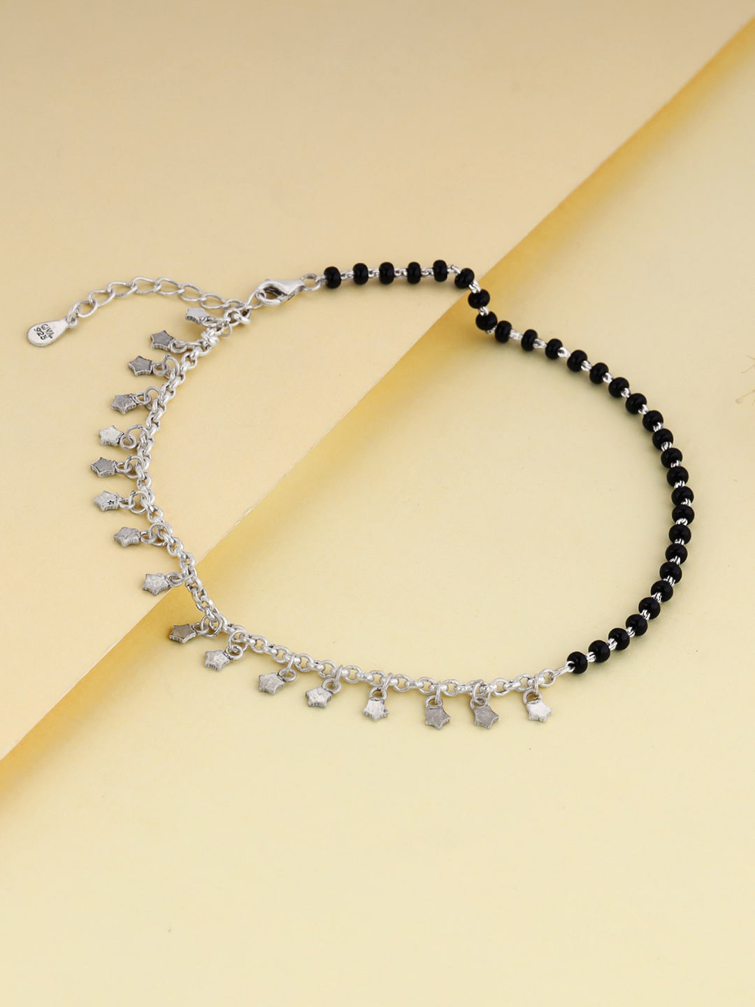 GIVA 925 Silver Rhodium Plated Anklet