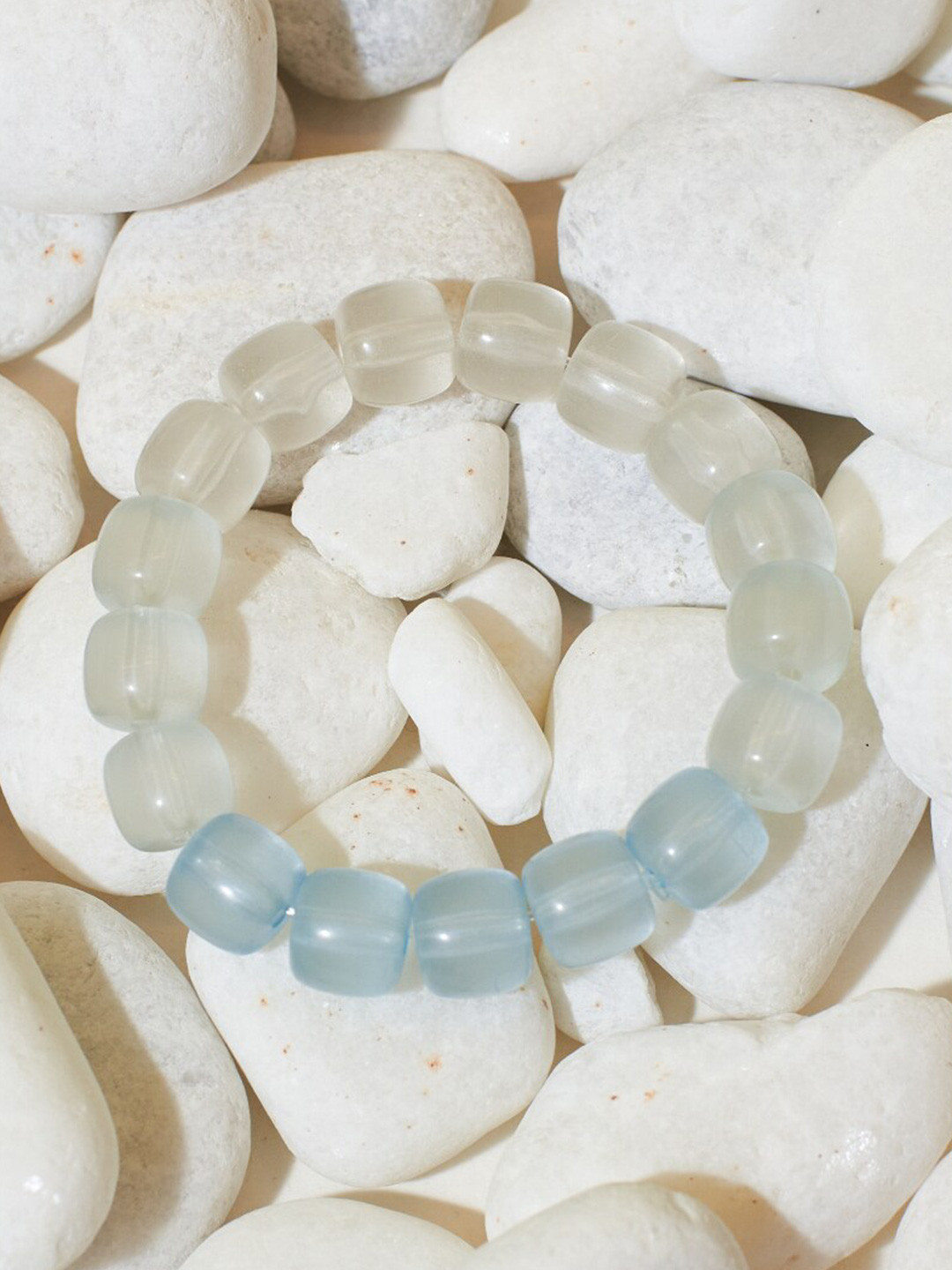 SALTY Crystals Beaded Elasticated Bracelet
