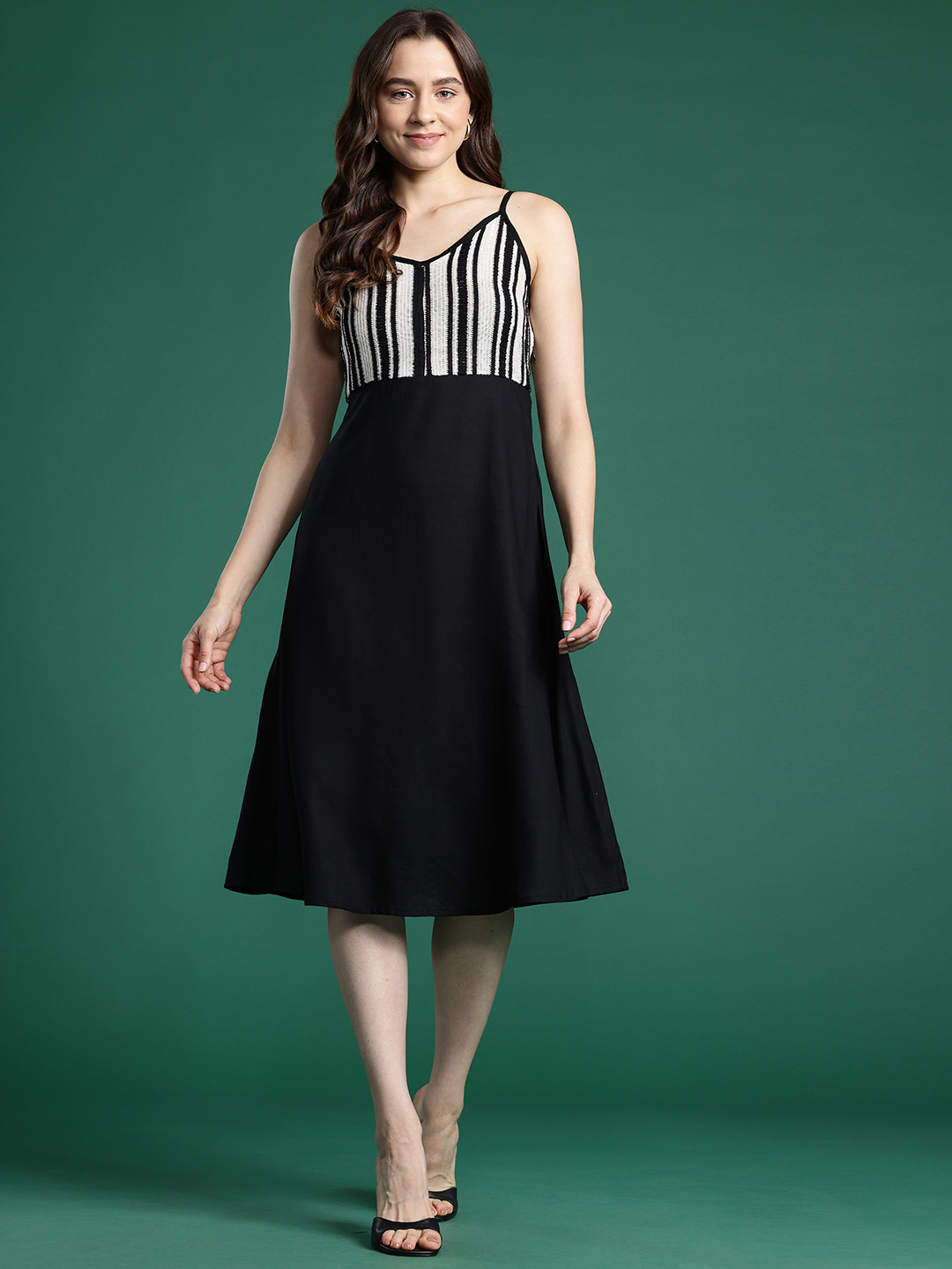 DressBerry Bizwear Crochet A-Line Dress