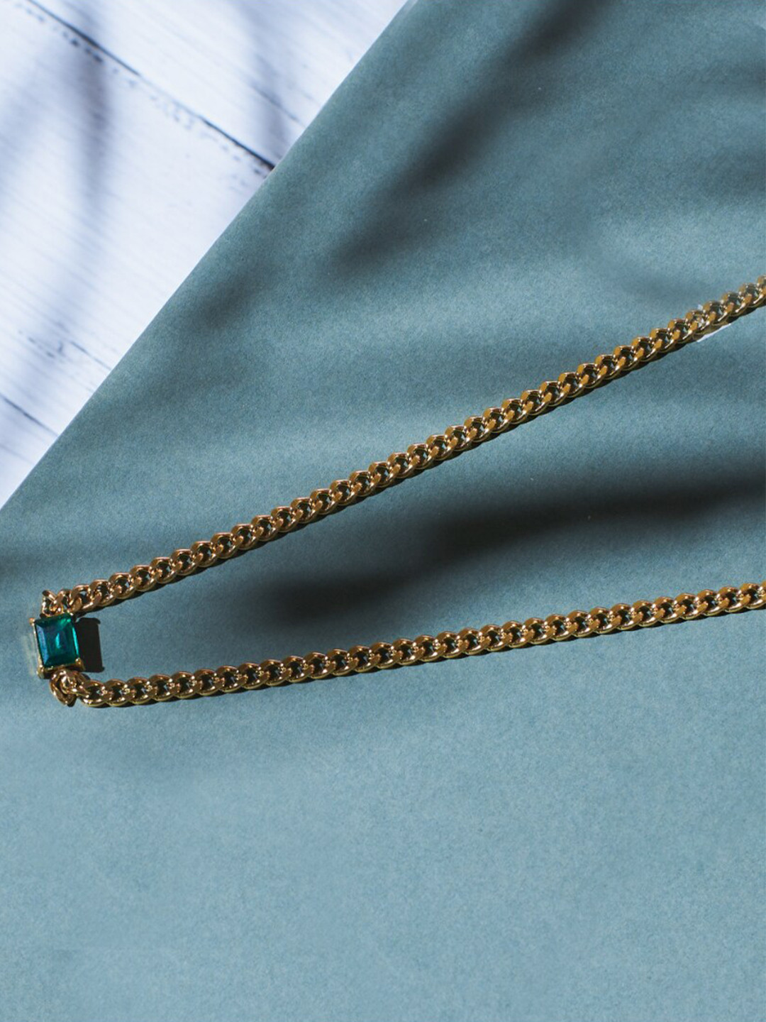 SALTY Stainless Steel Bewitching Emerald Chain