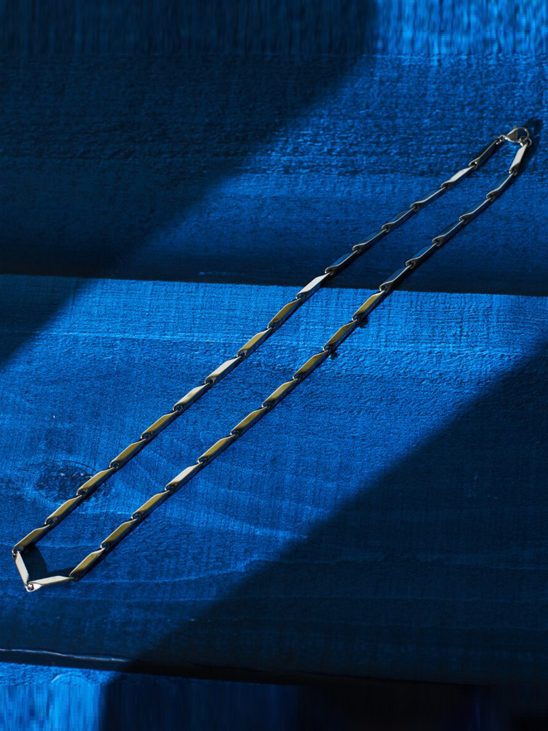 SALTY Men Stainless Steel Figaro Style Chain