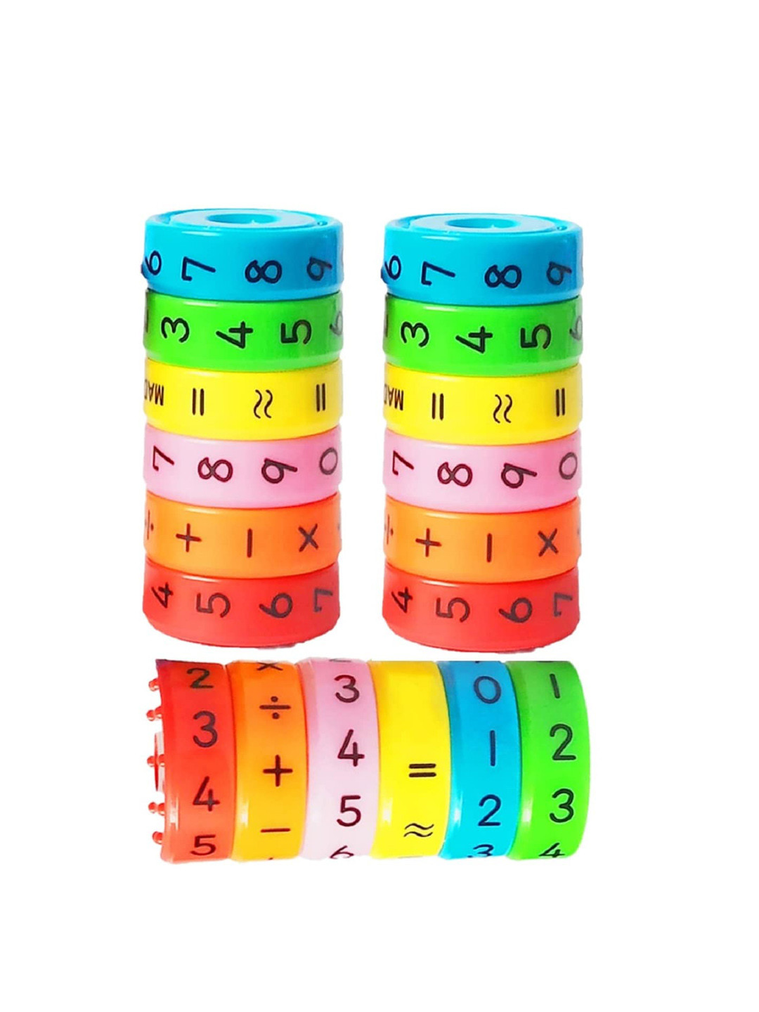 ADKD Kids 3-pcs Magnetic Arithmetic Math Learning Toy with Cylinder Numbers & Symbol Toys