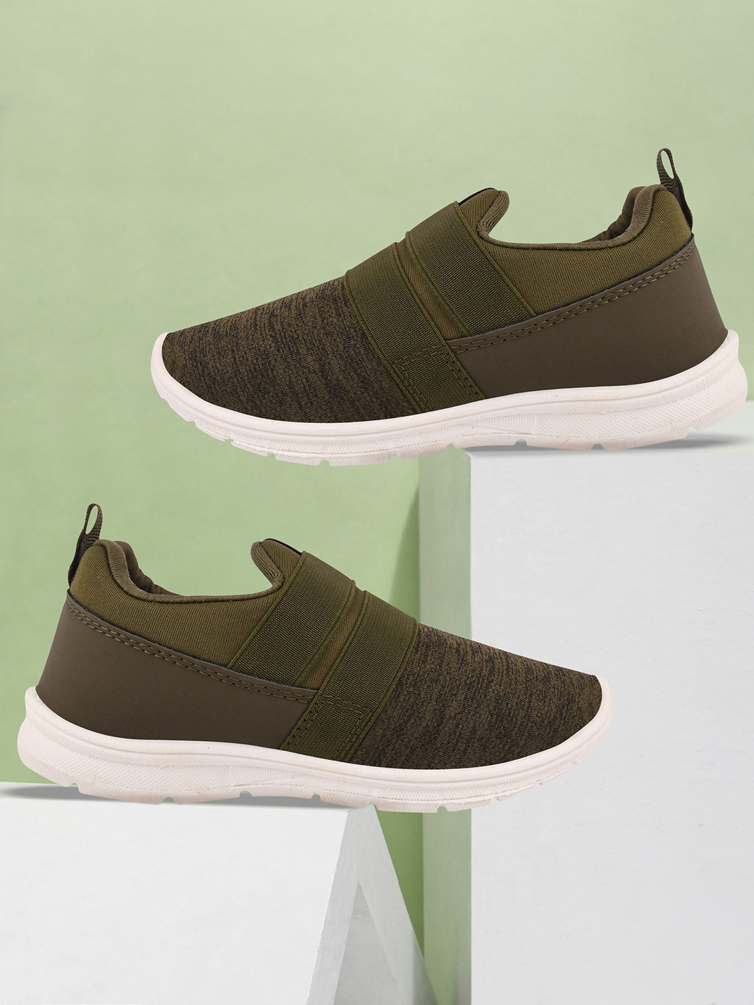 BAESD Kids Textured Water Repellent Upper Slip-On Sneakers