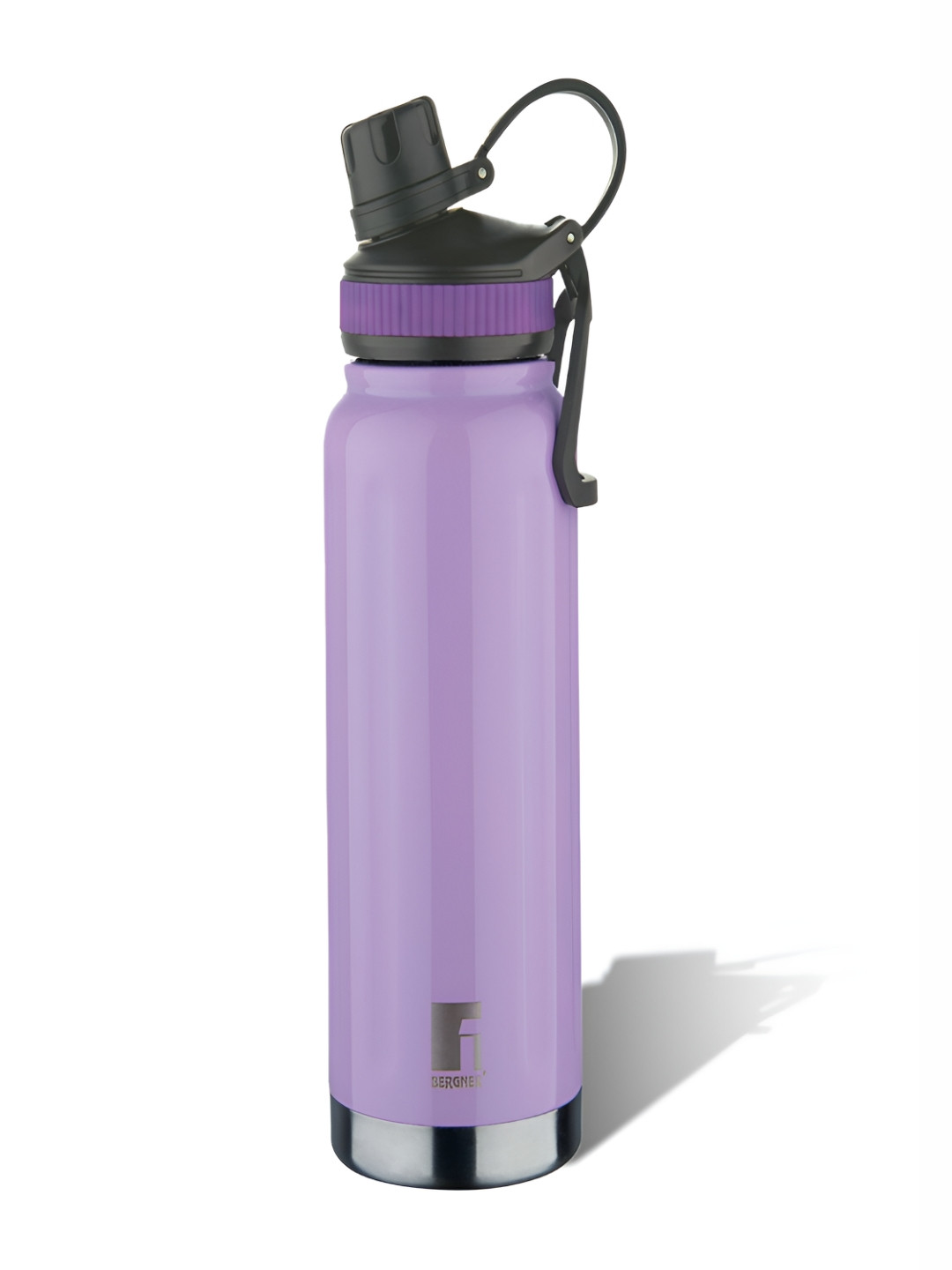 BERGNER Purple & Black Stainless Steel Flask Water Bottle 750ml