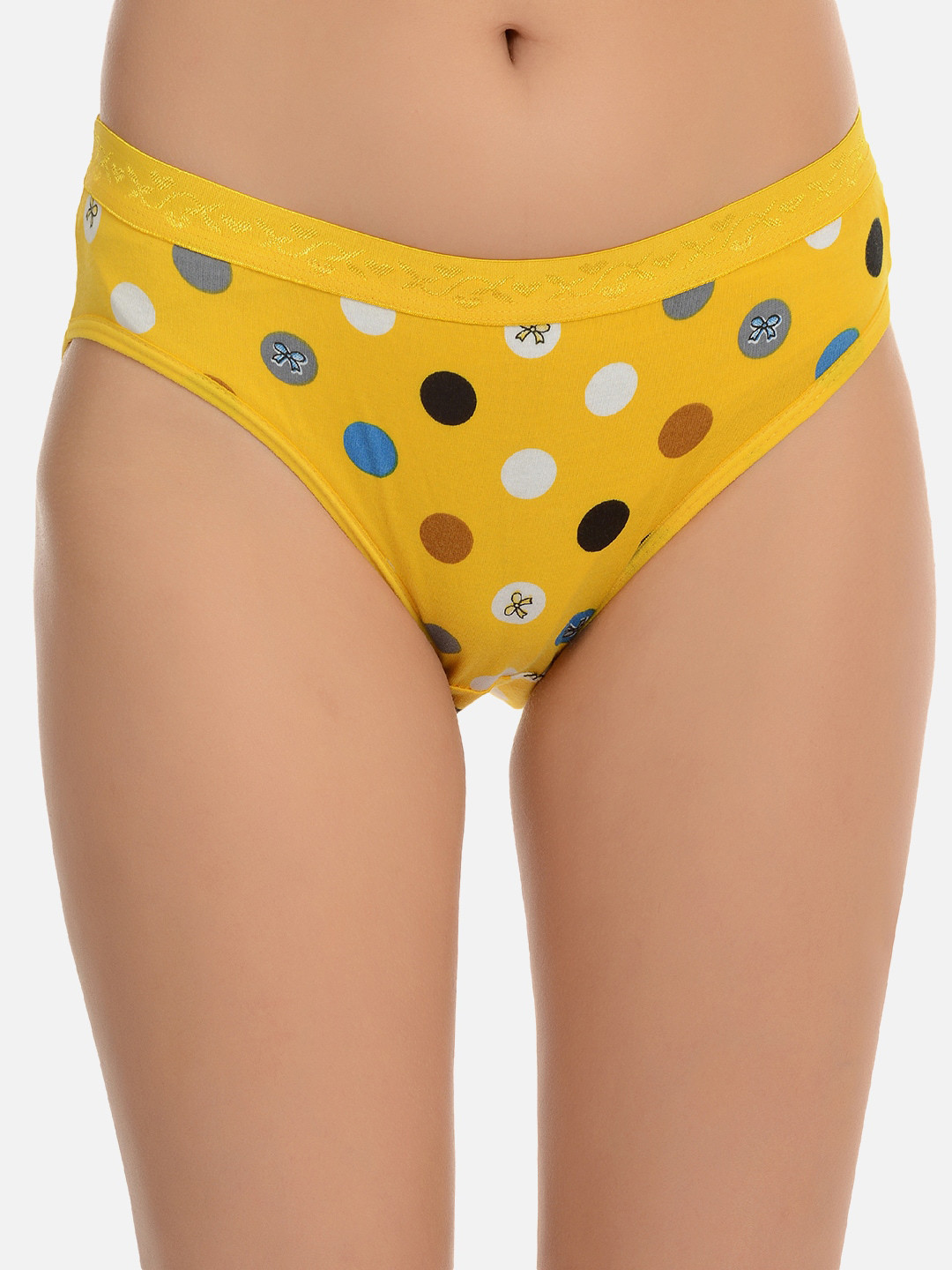 mod & shy Polka Dot Printed Anti Microbial Low-Rise Basic Briefs