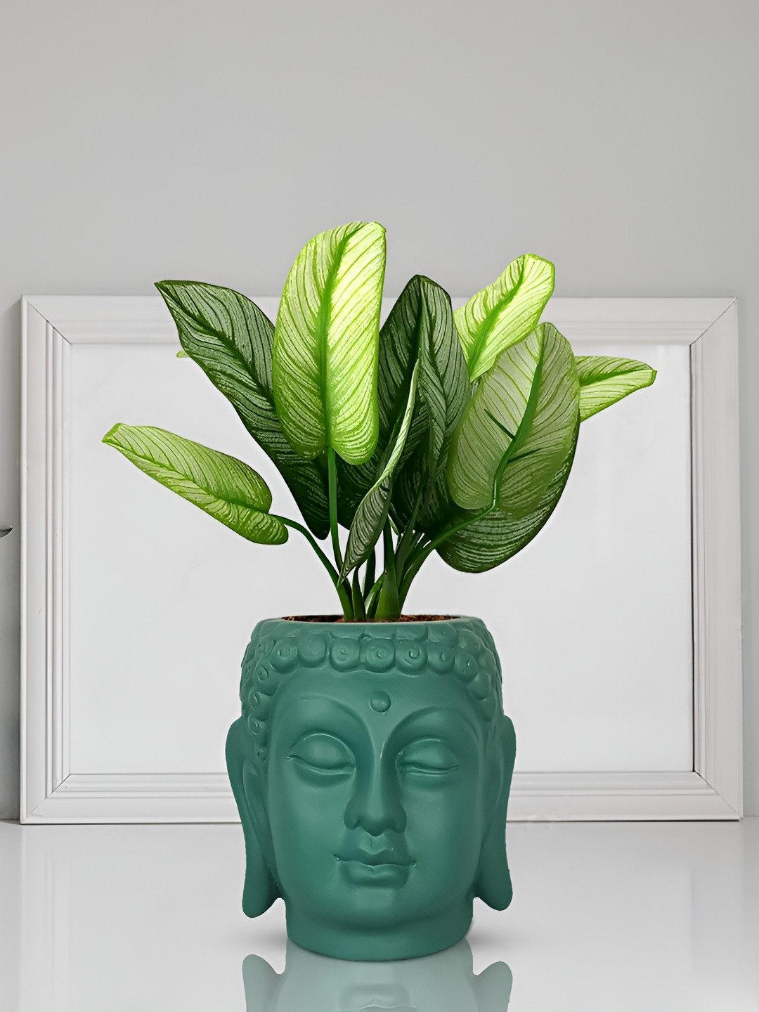 LASAKI Green Lasaki Buddha Textured Ceramic Planters