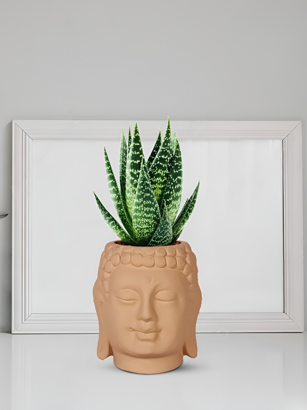 LASAKI Bronze Textured Ceramic Planter With Holder