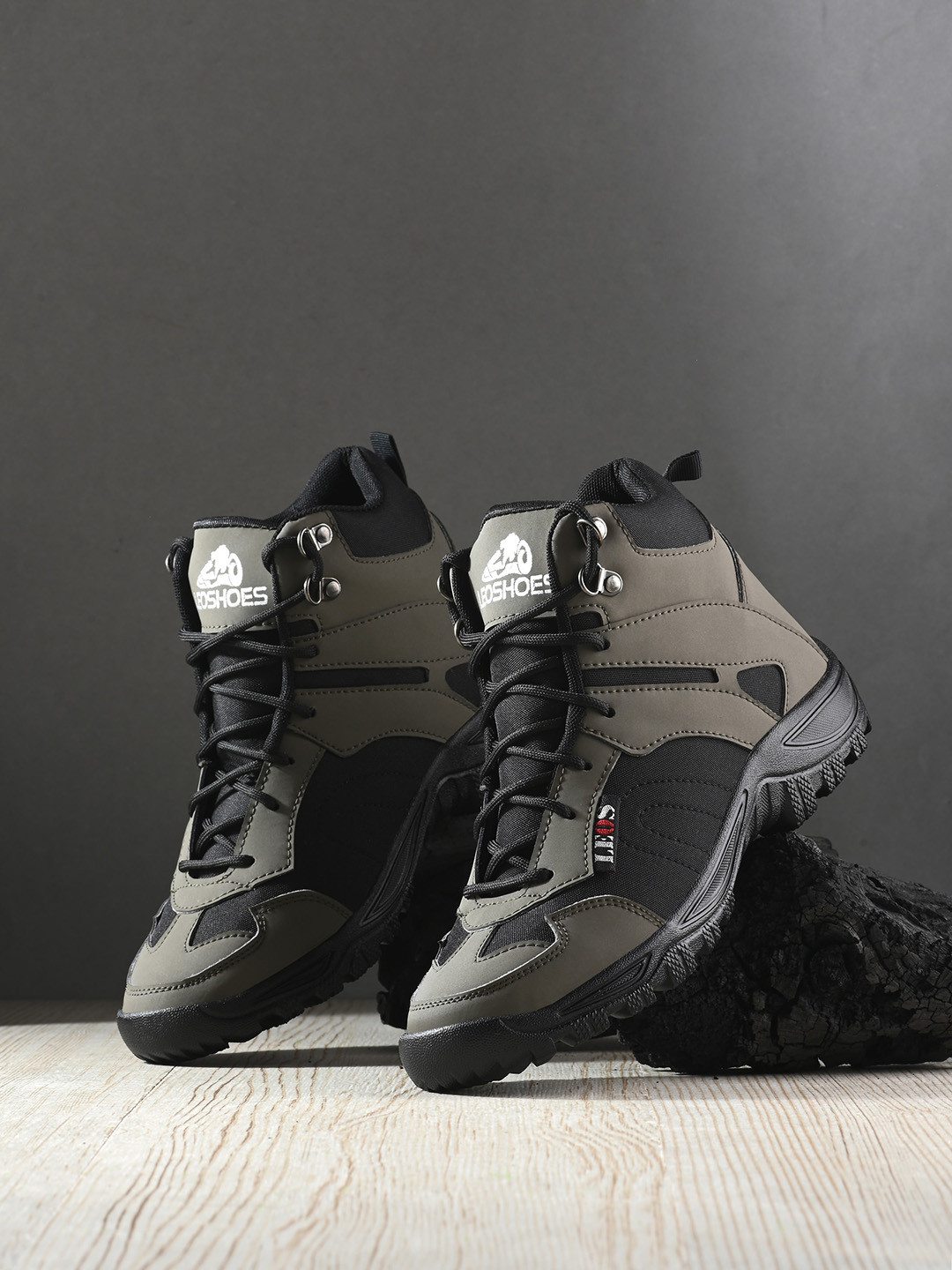 Leo's Fitness Shoes Men Mid Top Canvas Sneakers