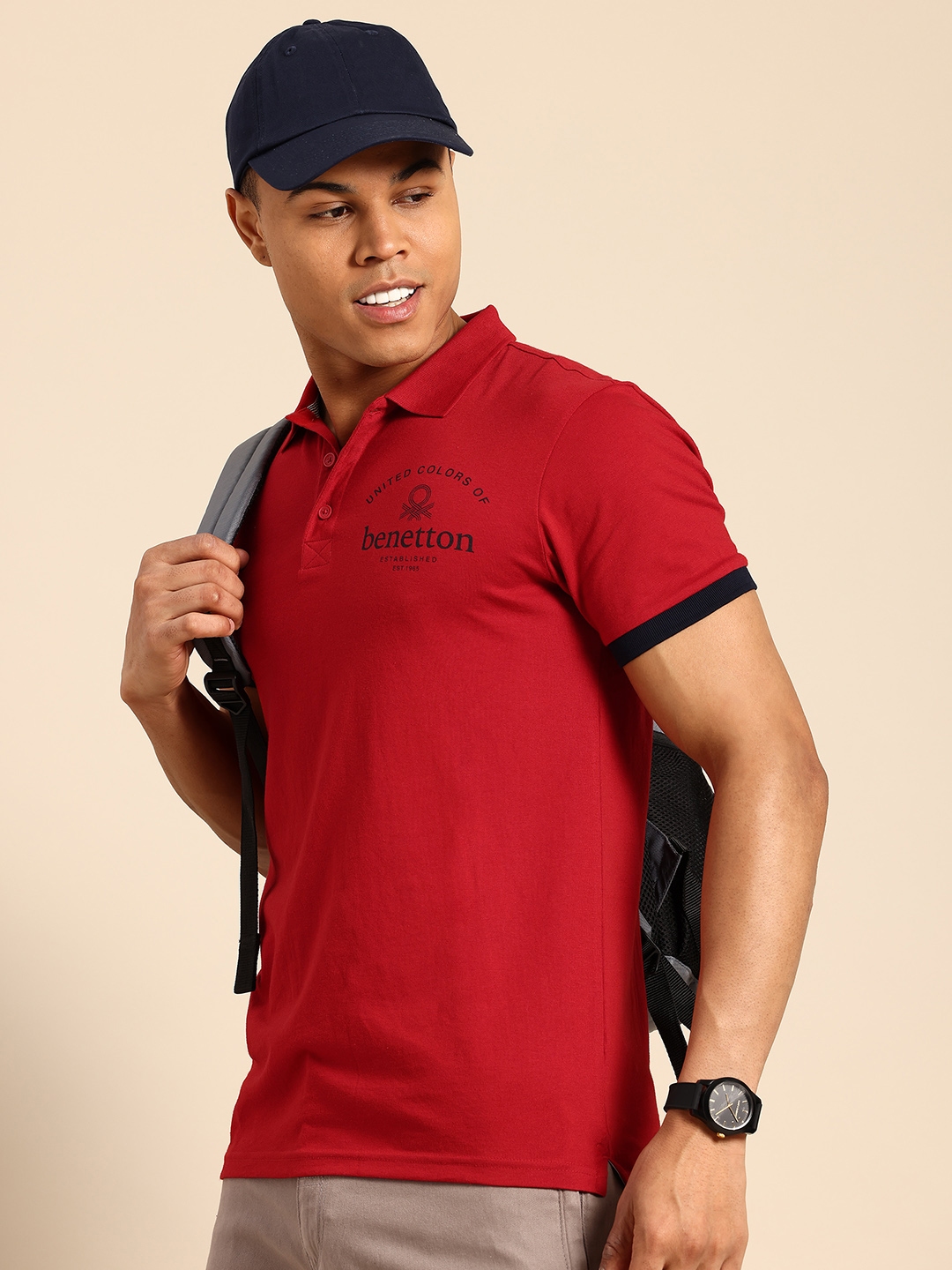 Buy United Colors of Benetton Men Polo Collar T shirt Tshirts for Men 27226464 Myntra