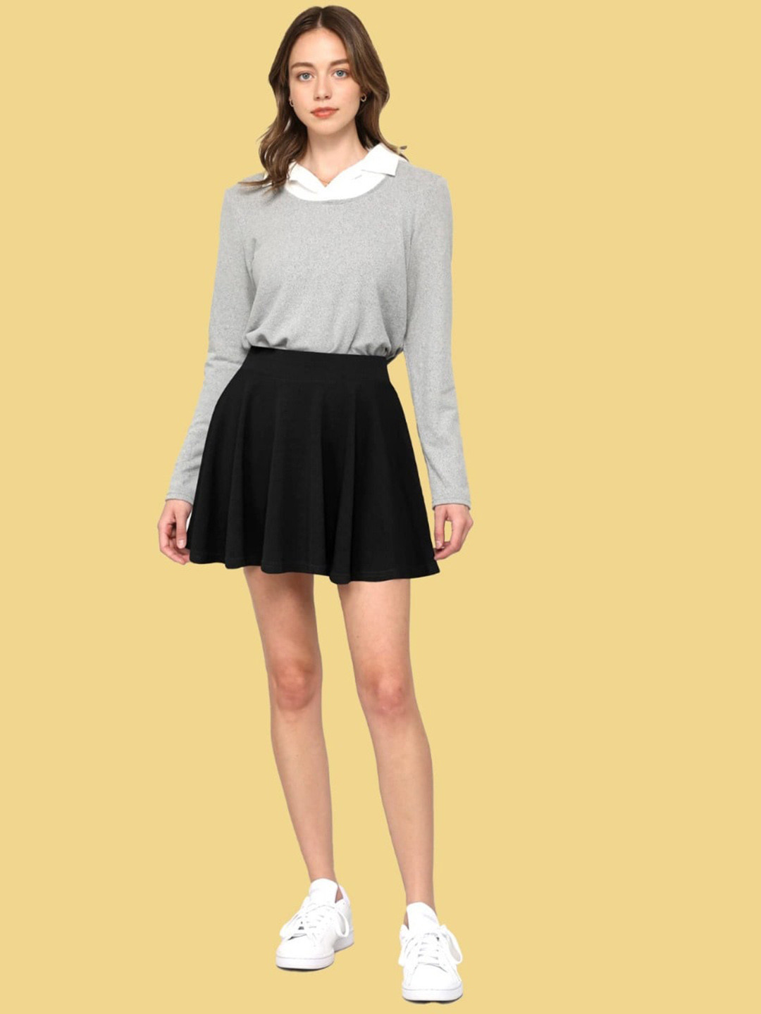 BAESD Flared Knee Length Skirt