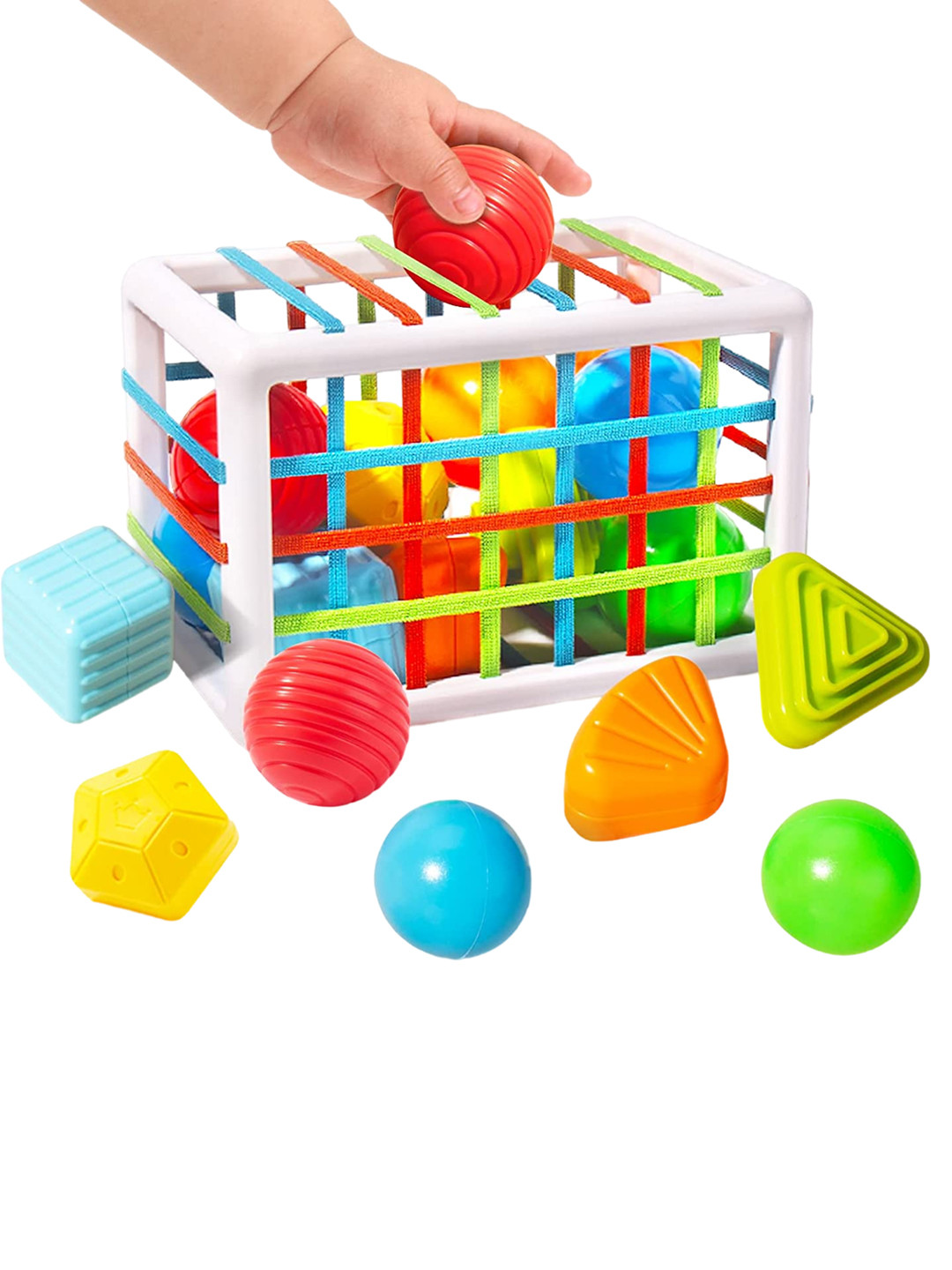 ADKD Kids 9 Pcs Shape Sorter Montessori Baby Toys