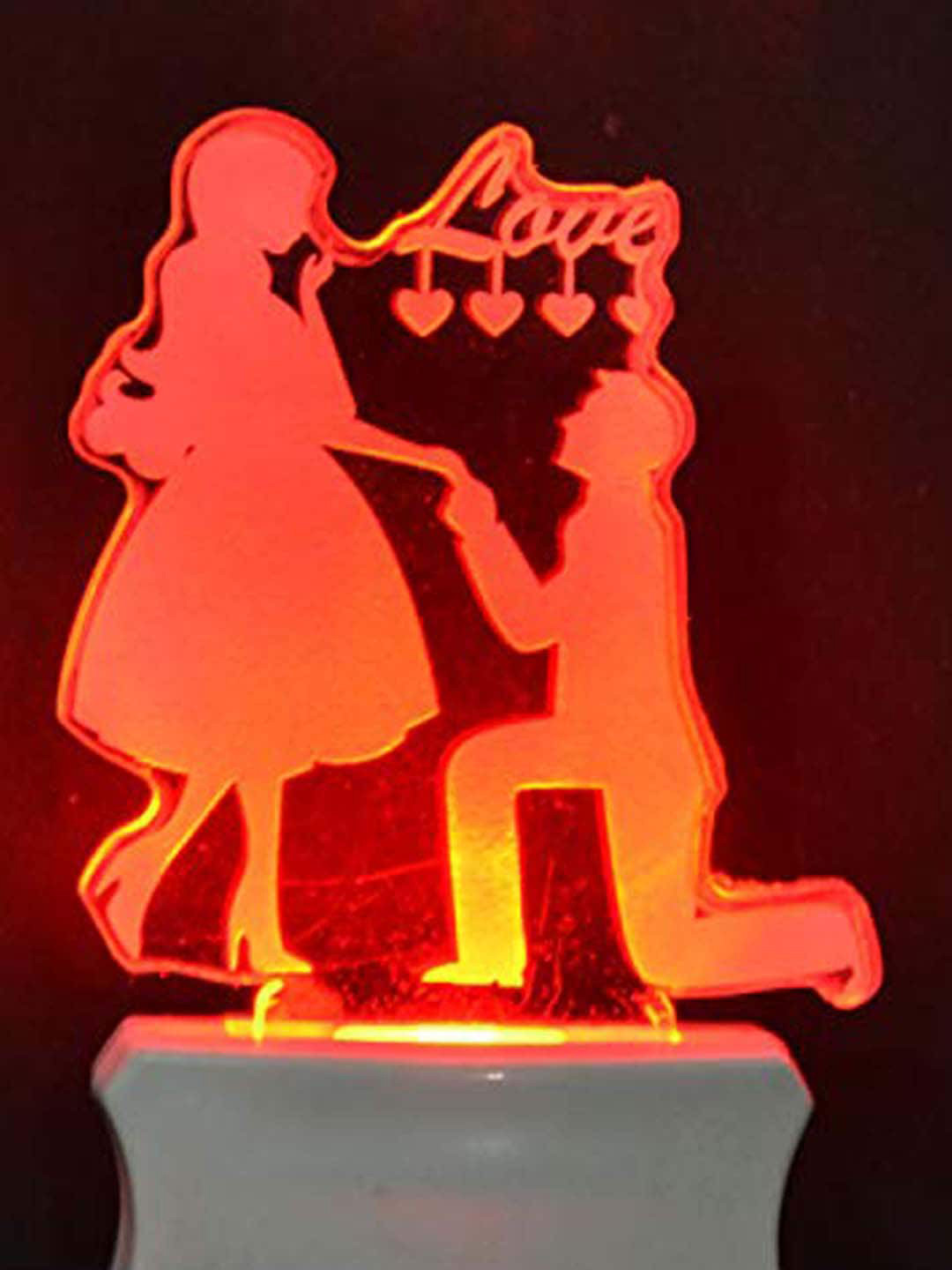 NMII Blue & Green Printed Acrylic 3D Illusion Plug Night Lamp