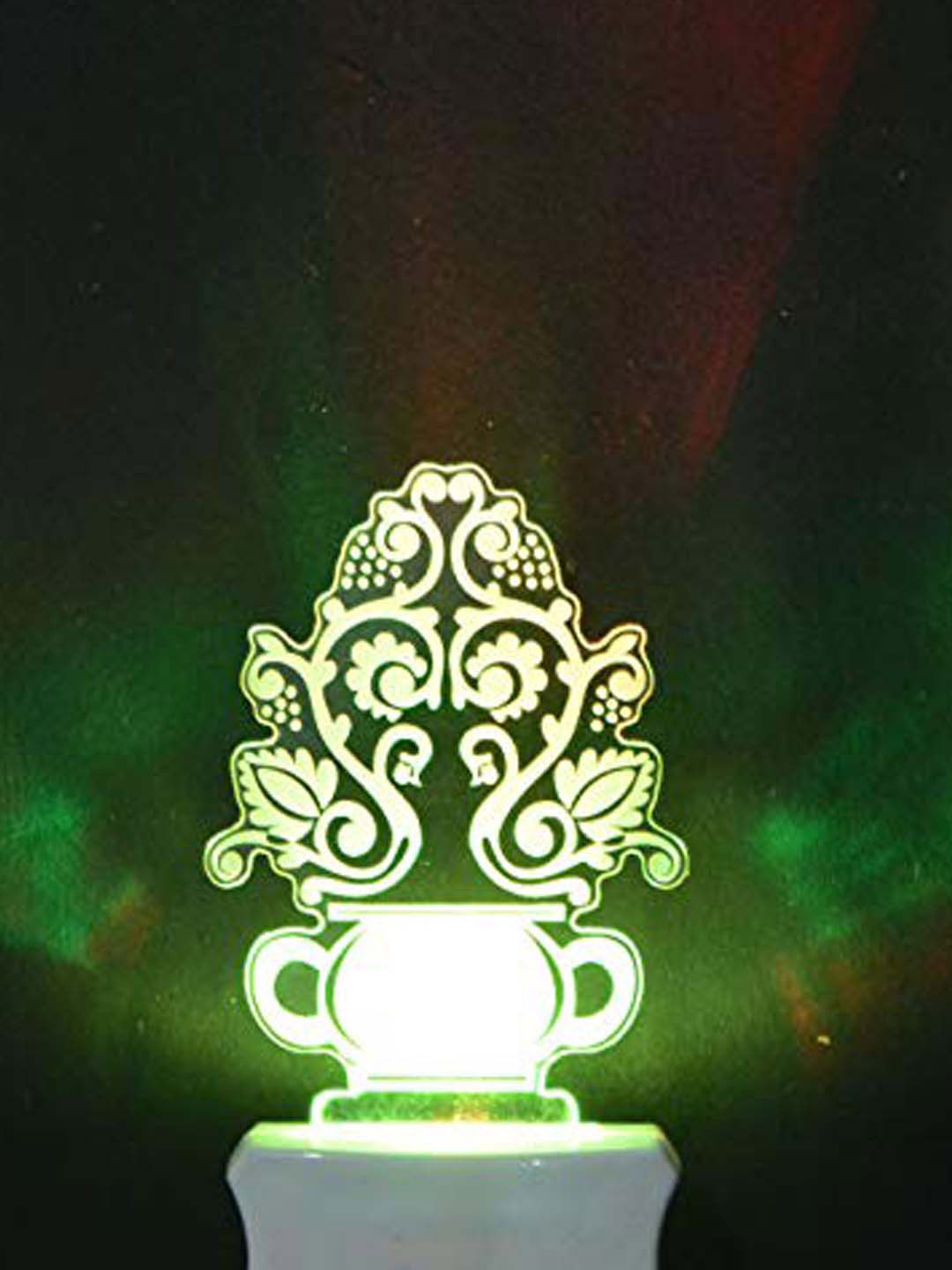 NMII Blue & Green Printed Acrylic Table Lamps