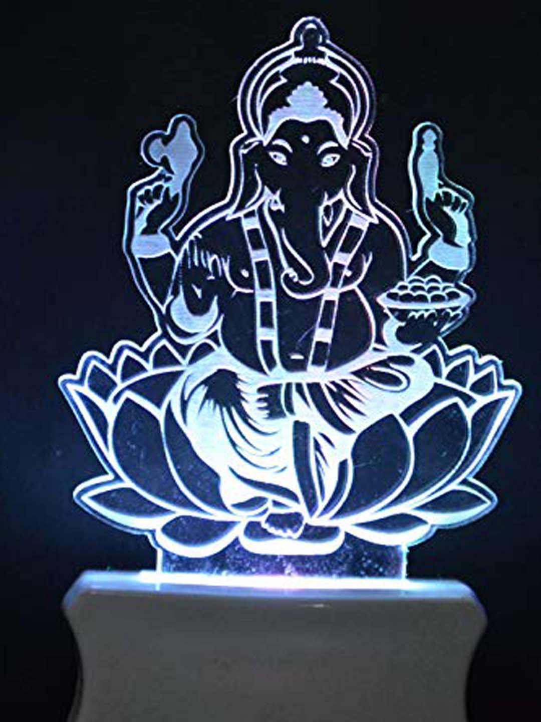 NMII White Printed Abstract Shape Ceiling Lamps