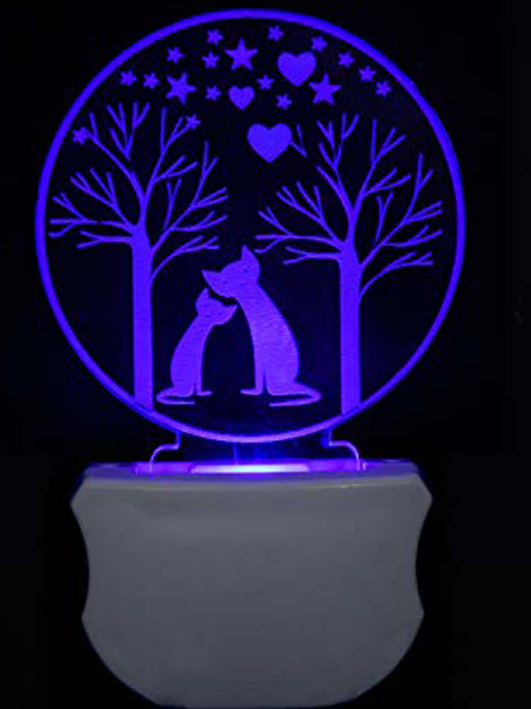 NMII Transparent 3D Illusion Printed Night Lamp