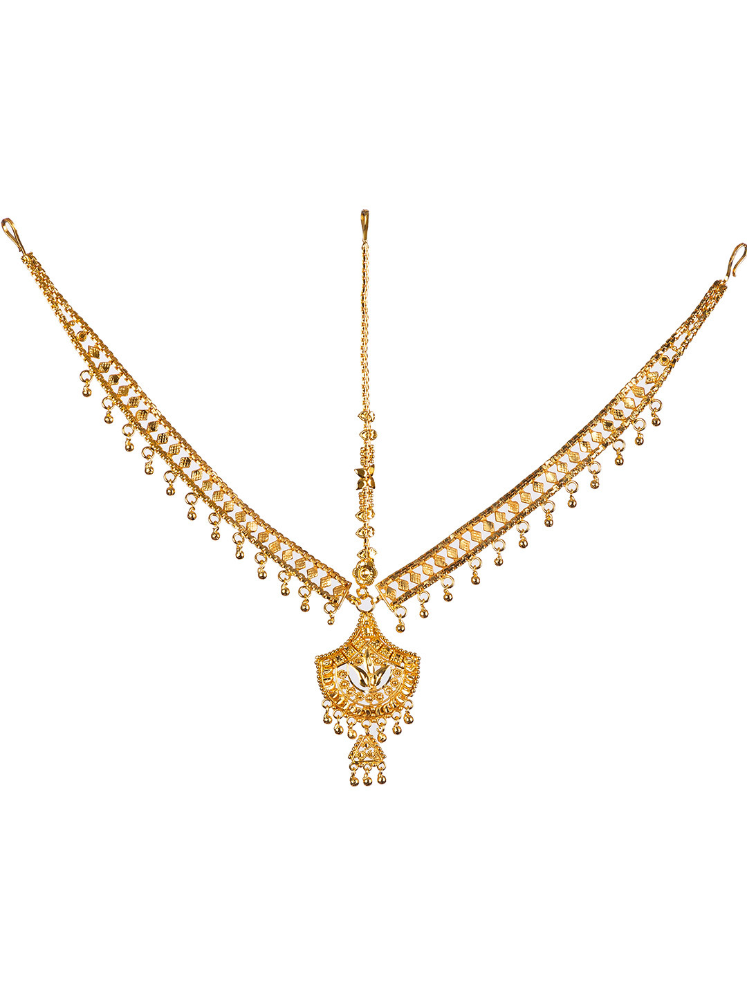 Manikya 24ct Gold-Plated Matha Patti Head Jewellery