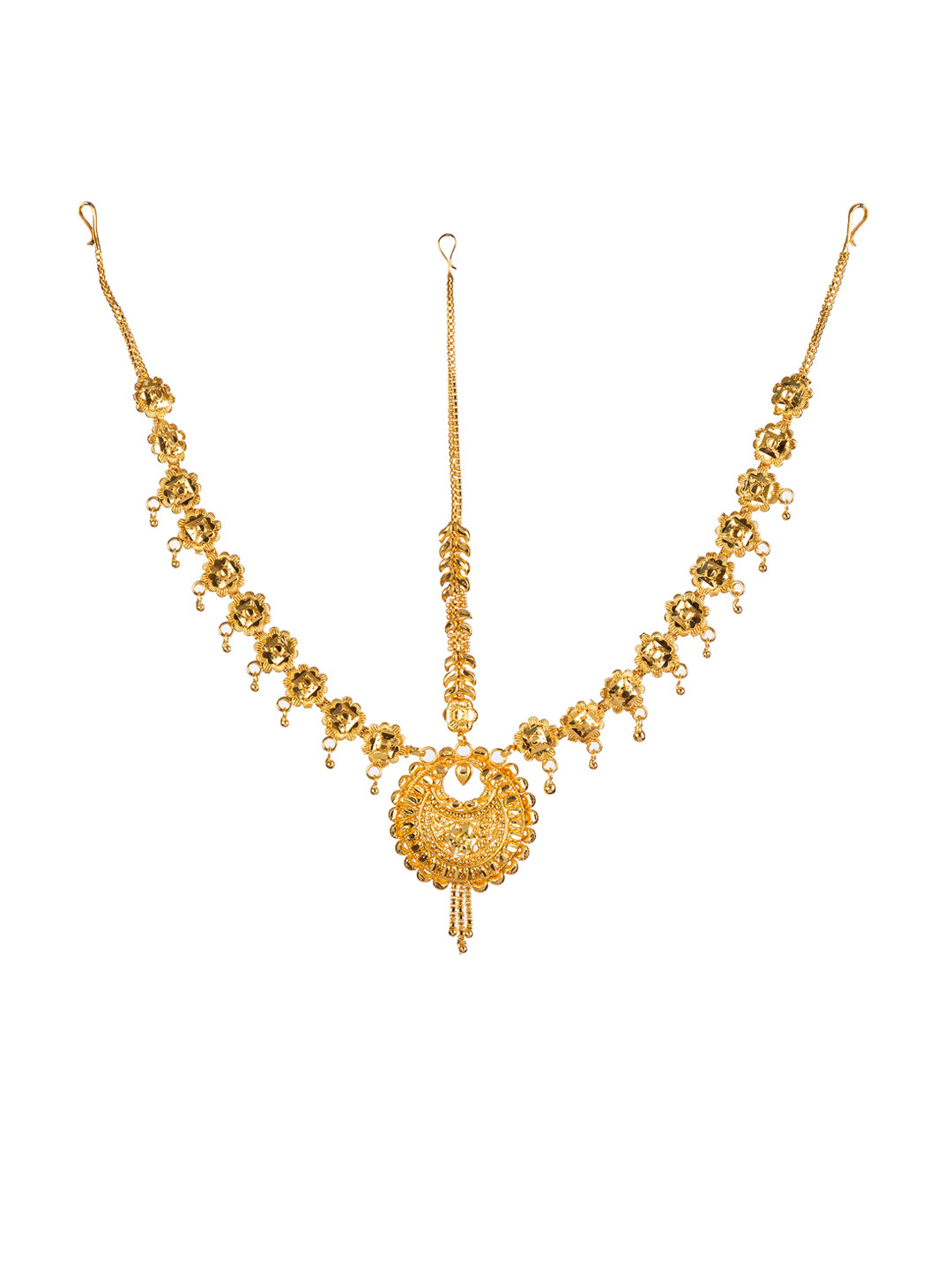 Manikya 24ct Gold-Plated Matha Patti Head Jewellery
