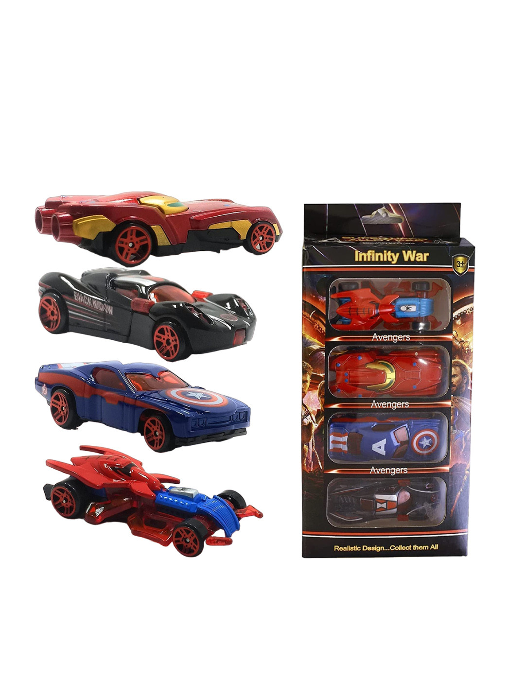 ADKD Kids Set Of 4 Mini Free Wheel Car