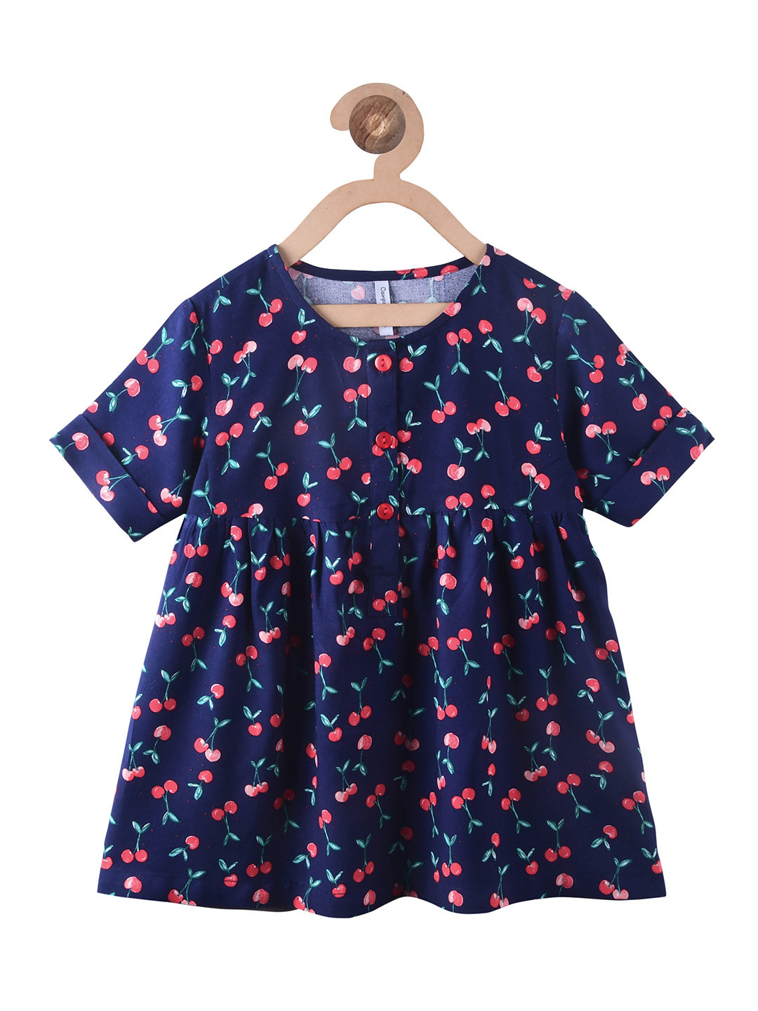 Campana Girls Floral Printed Gathered Empire Top