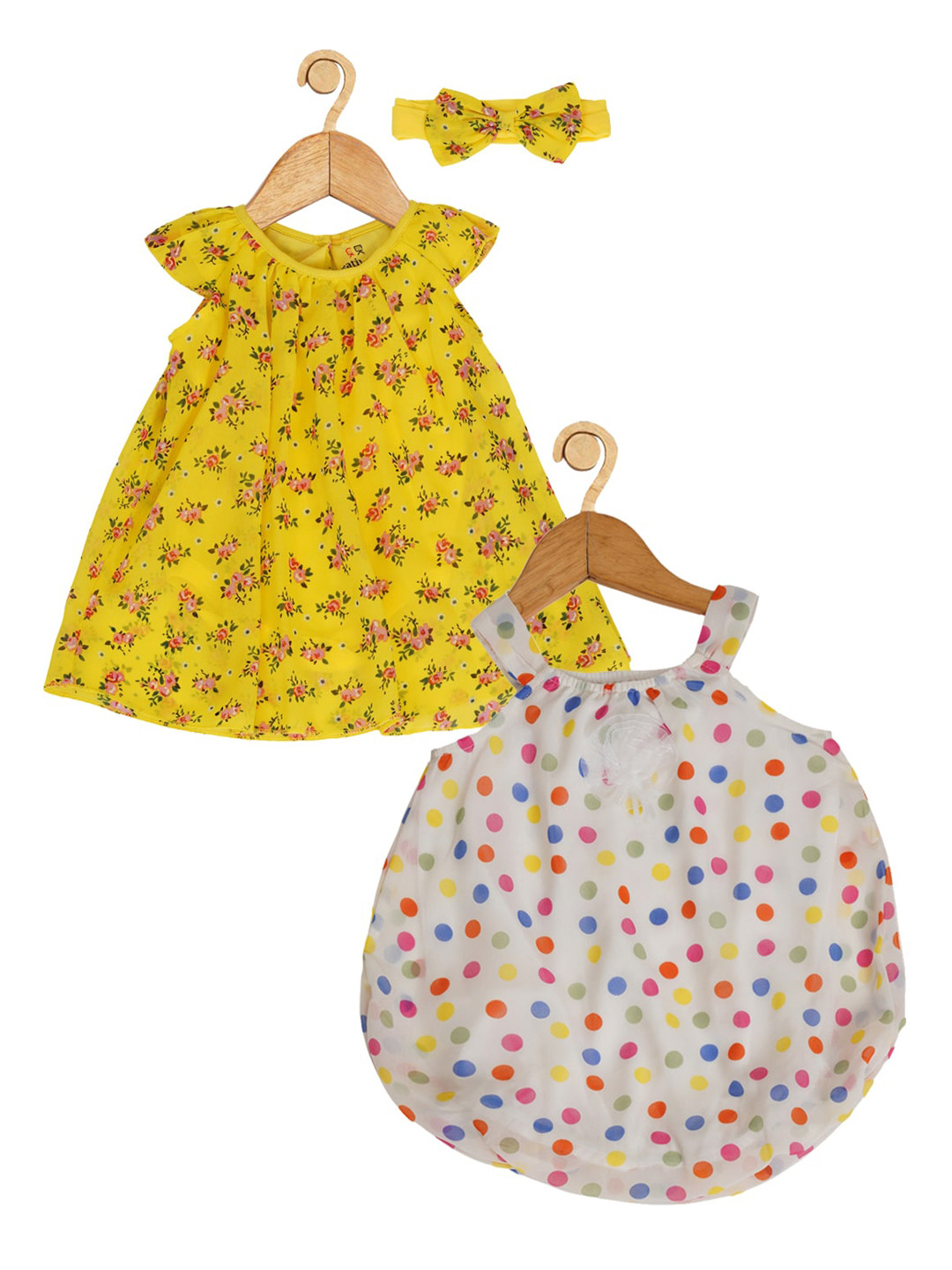 Creative Kids Infant Girls Pack Of 2 Printed Romper
