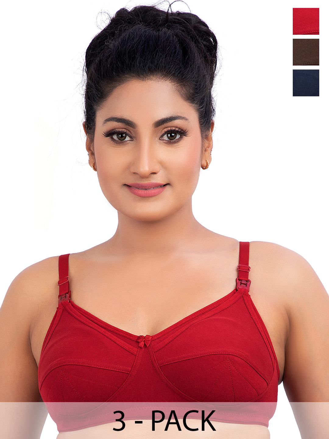 DUMMY SHAPE Pack of 3 Maternity Full Coverage Bra