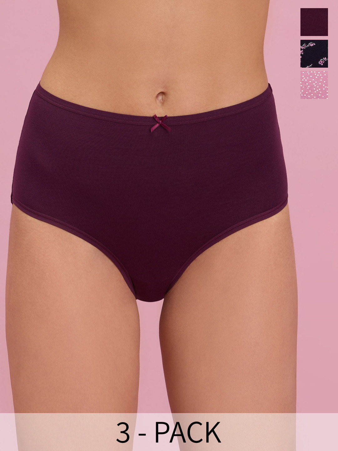 Nykd Pack of 11 Assorted High Rise Basic Briefs NYP036-Assorted 11