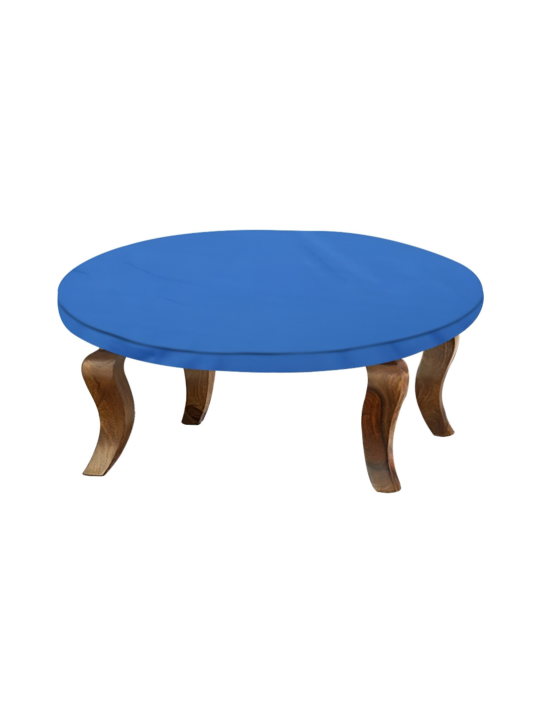 Stylista Blue Waterproof Round Fitted Table Cover