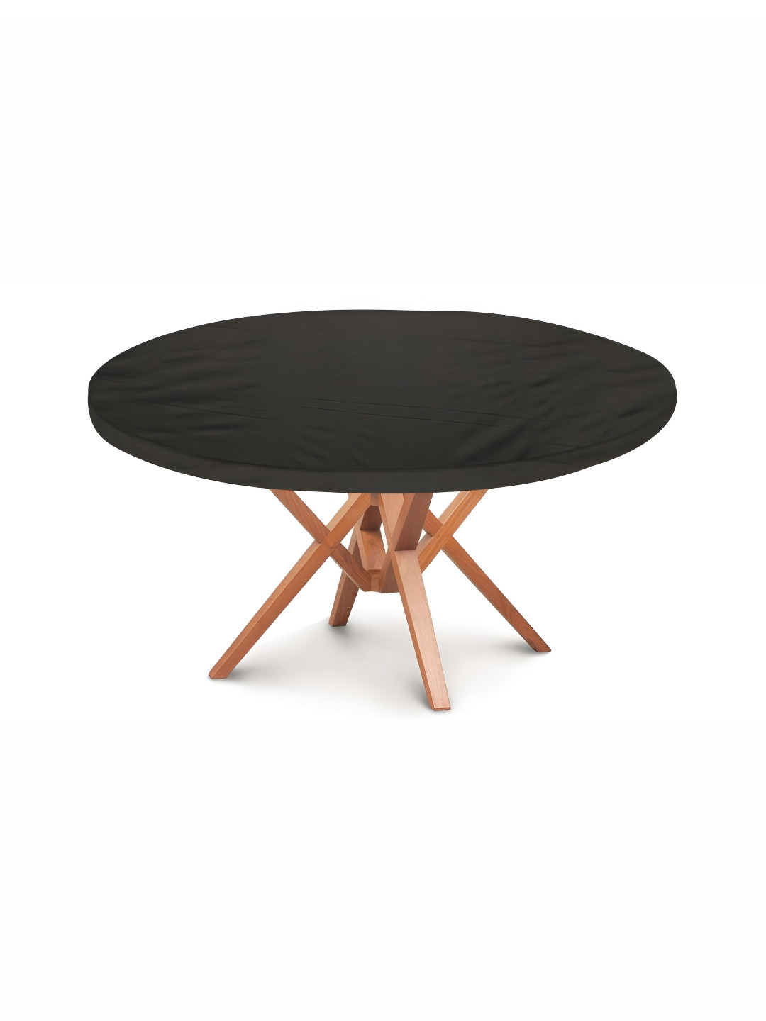 Stylista Black Waterproof Elastic Round 4 Seater Table Cover