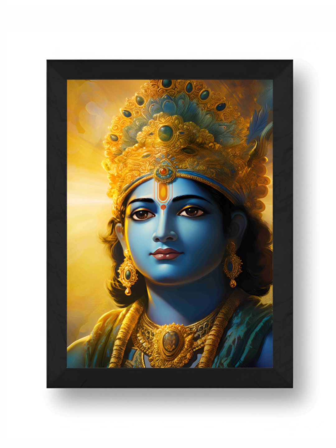 SAF Ram premium Synthetic Wood Wall Rectangle Paintings Wall Art -14 x 11 In