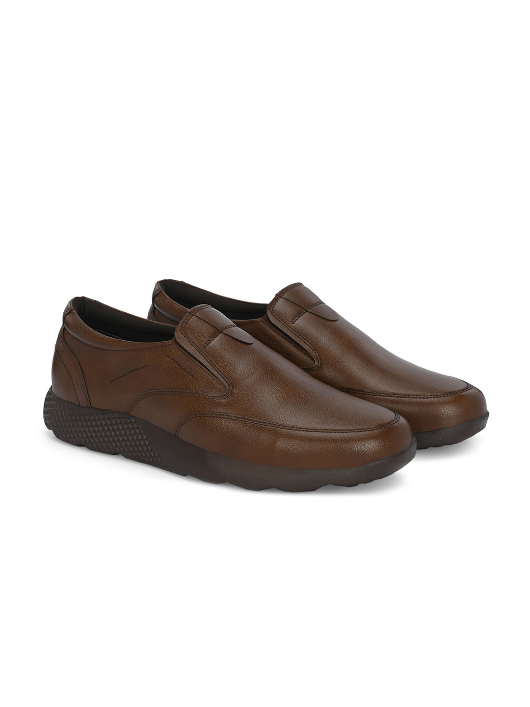 Delize Men Round Toe Lightweight Memory Foam Slip-On Sneakers
