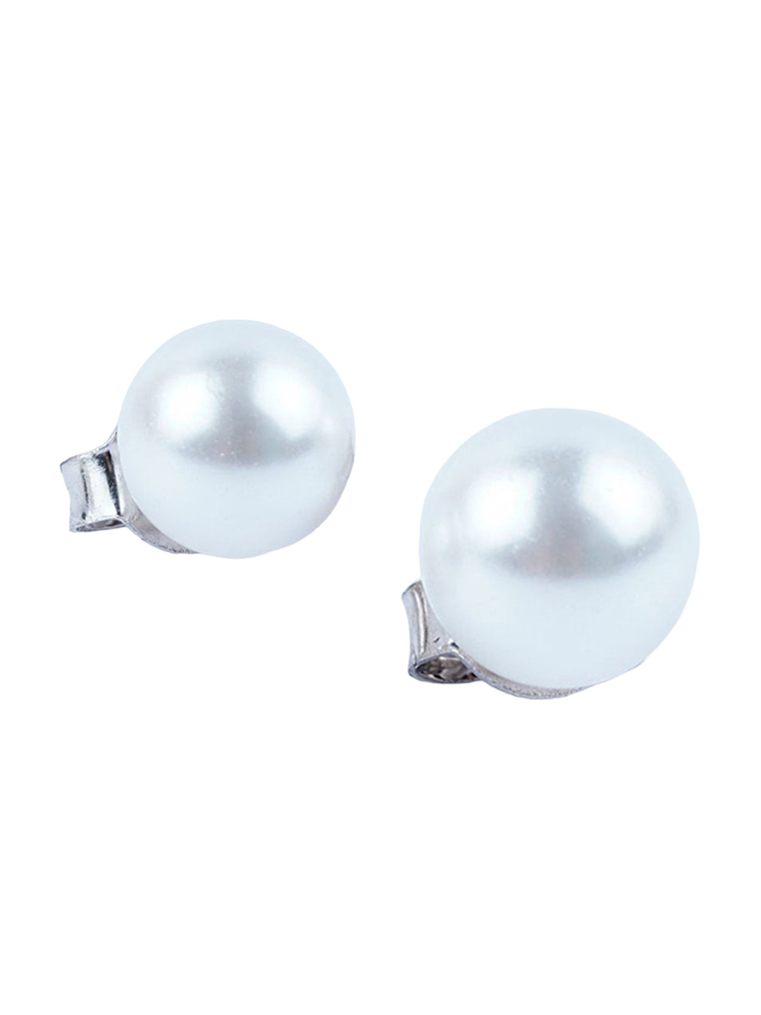 925 SILLER Kids Girls 925 Pure Silver Original Pearl Stud Earrings