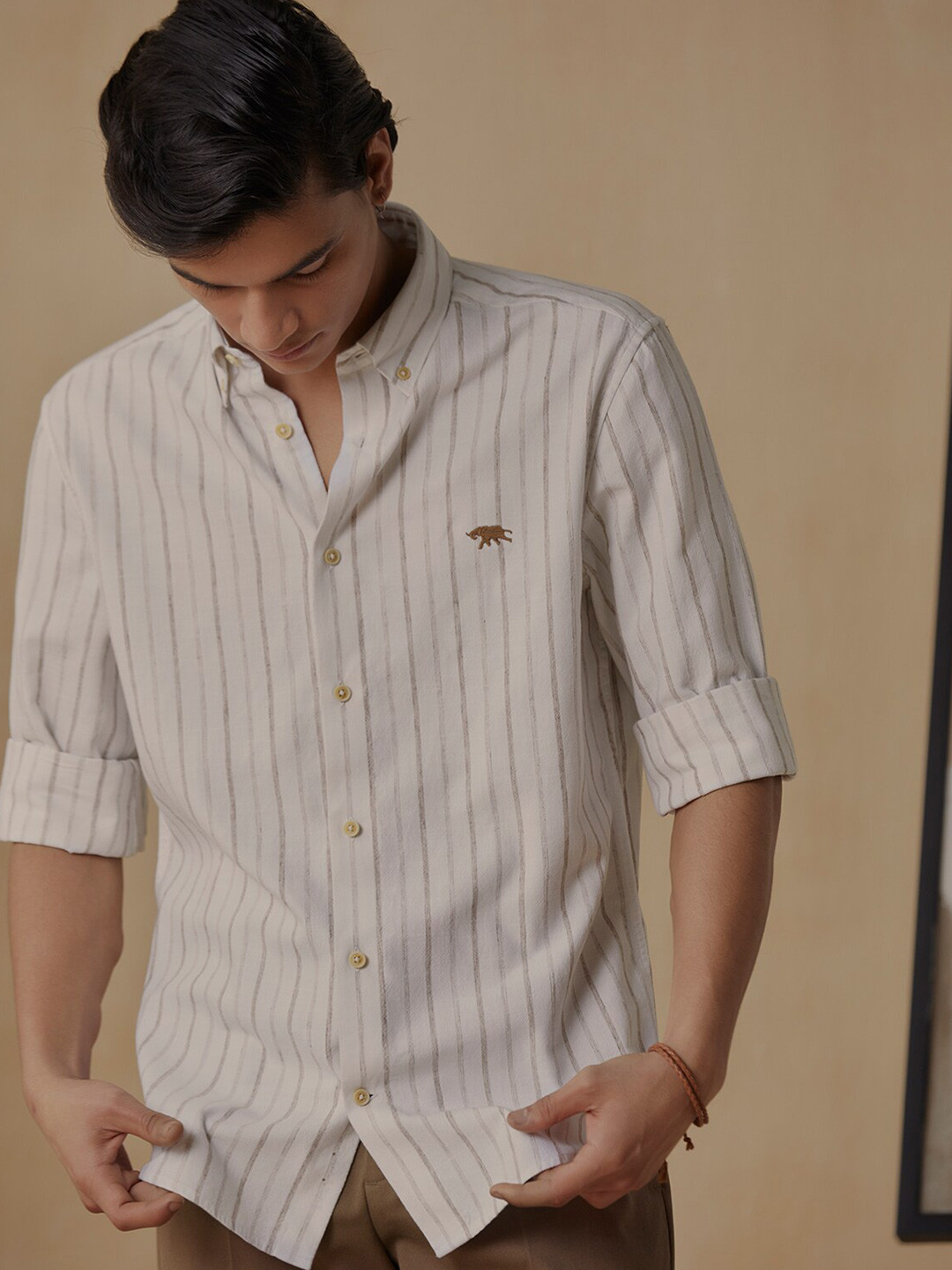 Andamen Premium Dobby Full Sleeve Button Down Shirt
