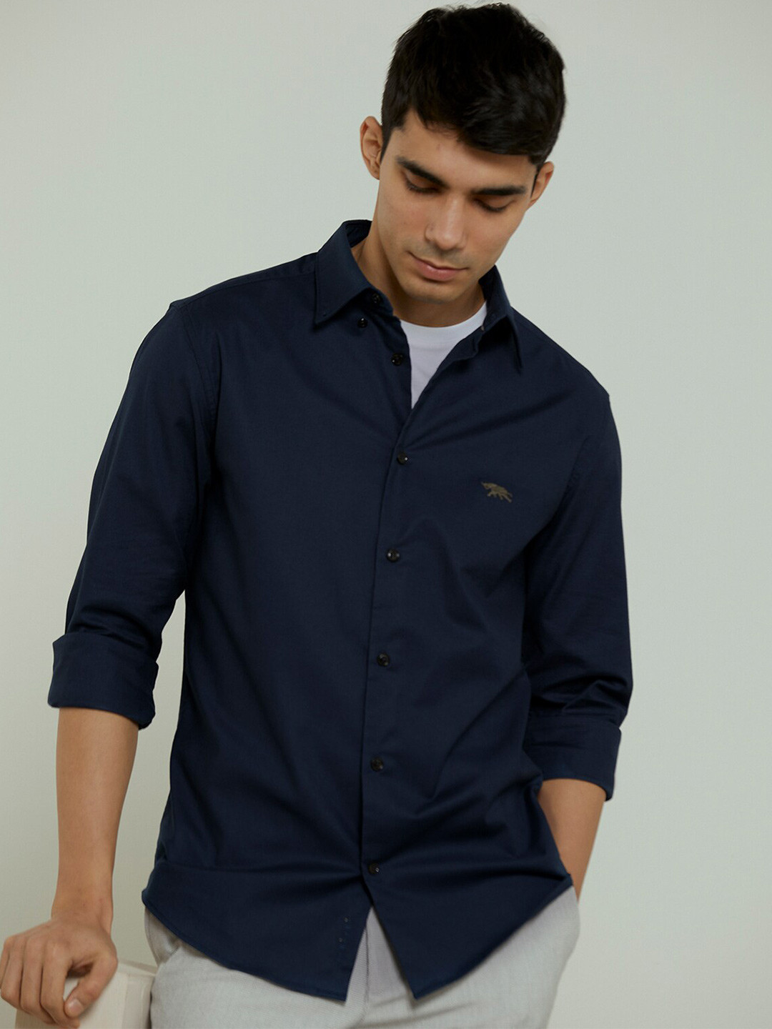 Andamen Premium Men Oxford Long Sleeve Button Down Shirt