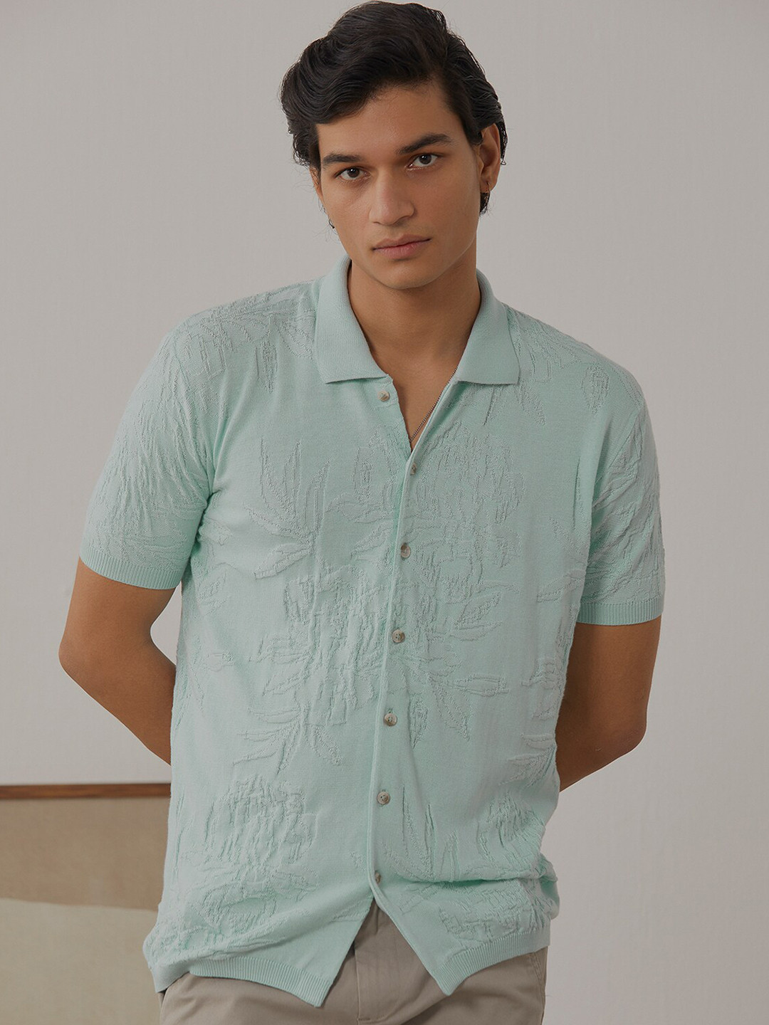 Andamen Men Button-Down Casual Regular Fit Shirt