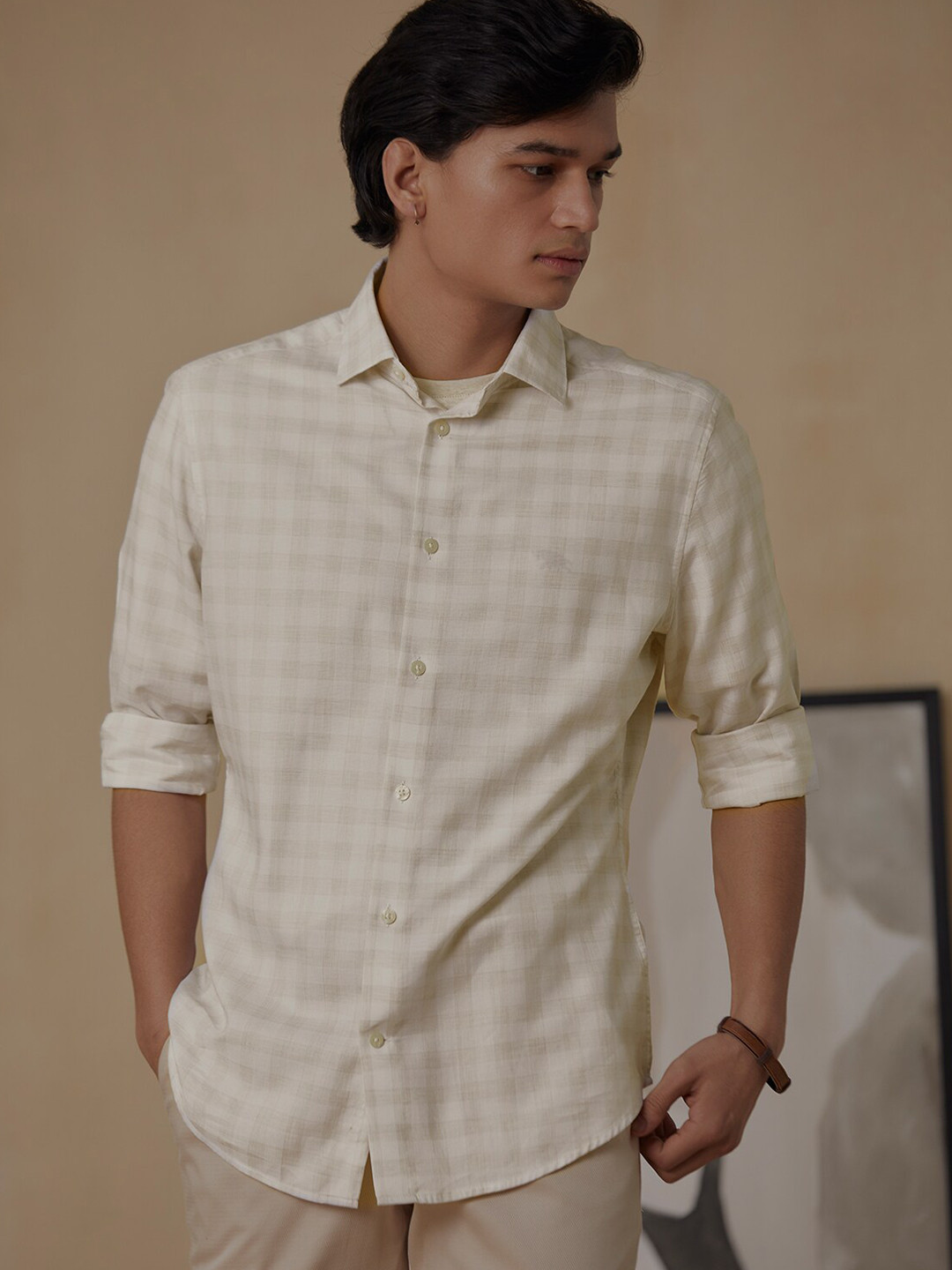 Andamen Premium Full Sleeve Cutaway Collar Slim Fit Shirt