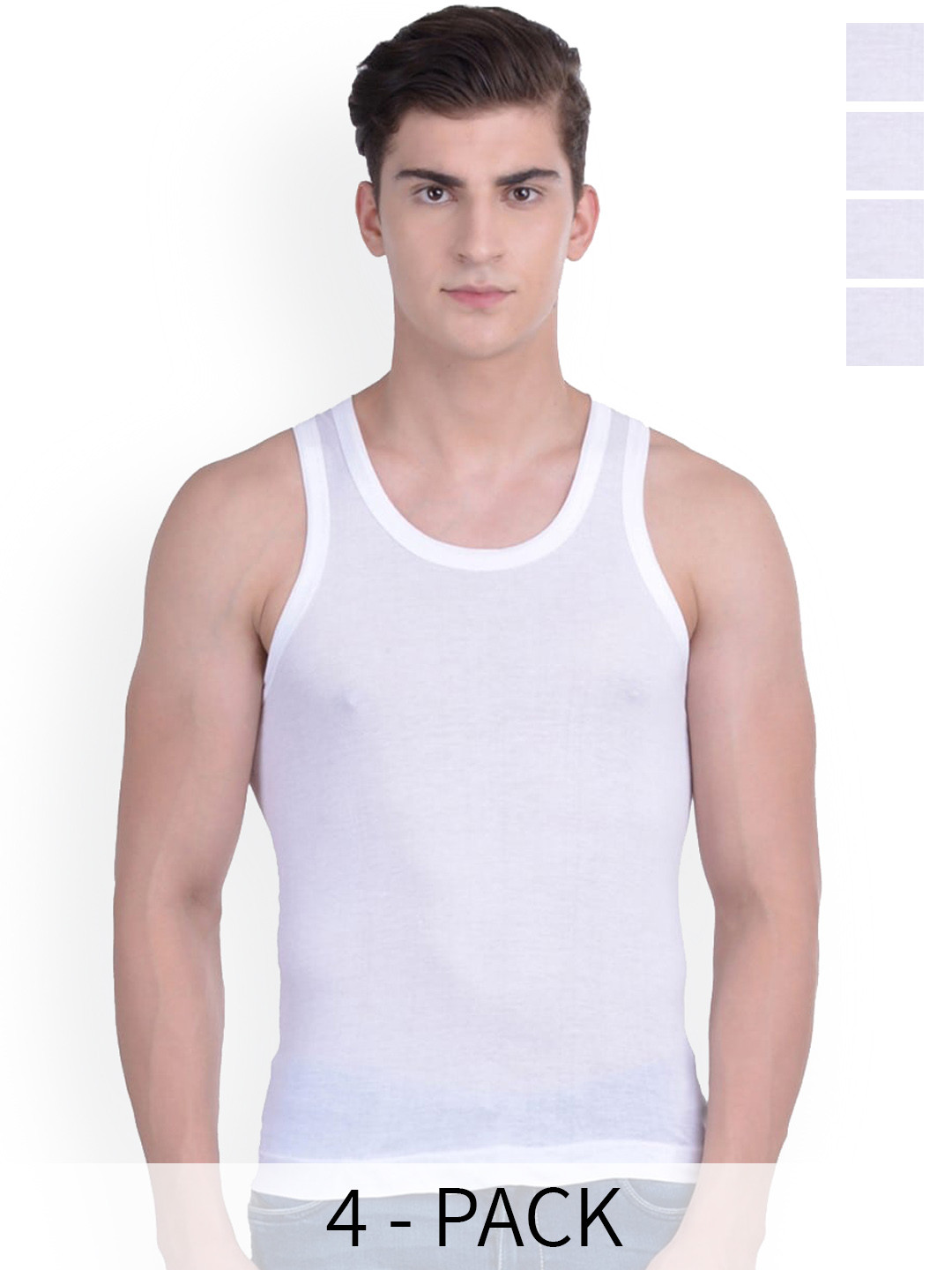 Force NXT Pack Of 4 Men Super Combed Cotton Vest