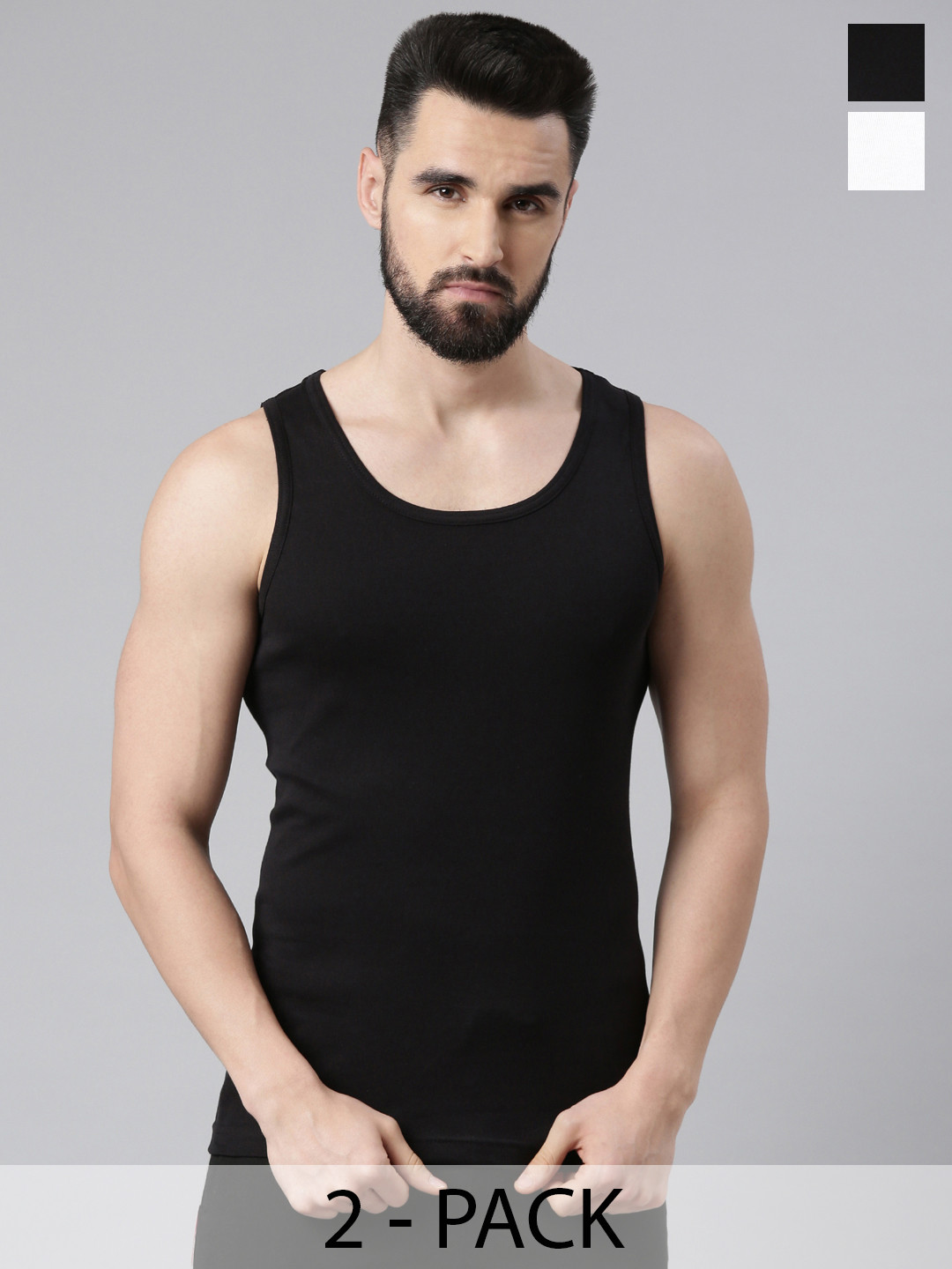 Force NXT Pack Of 8 Men Super Combed Egyptian Cotton Vest