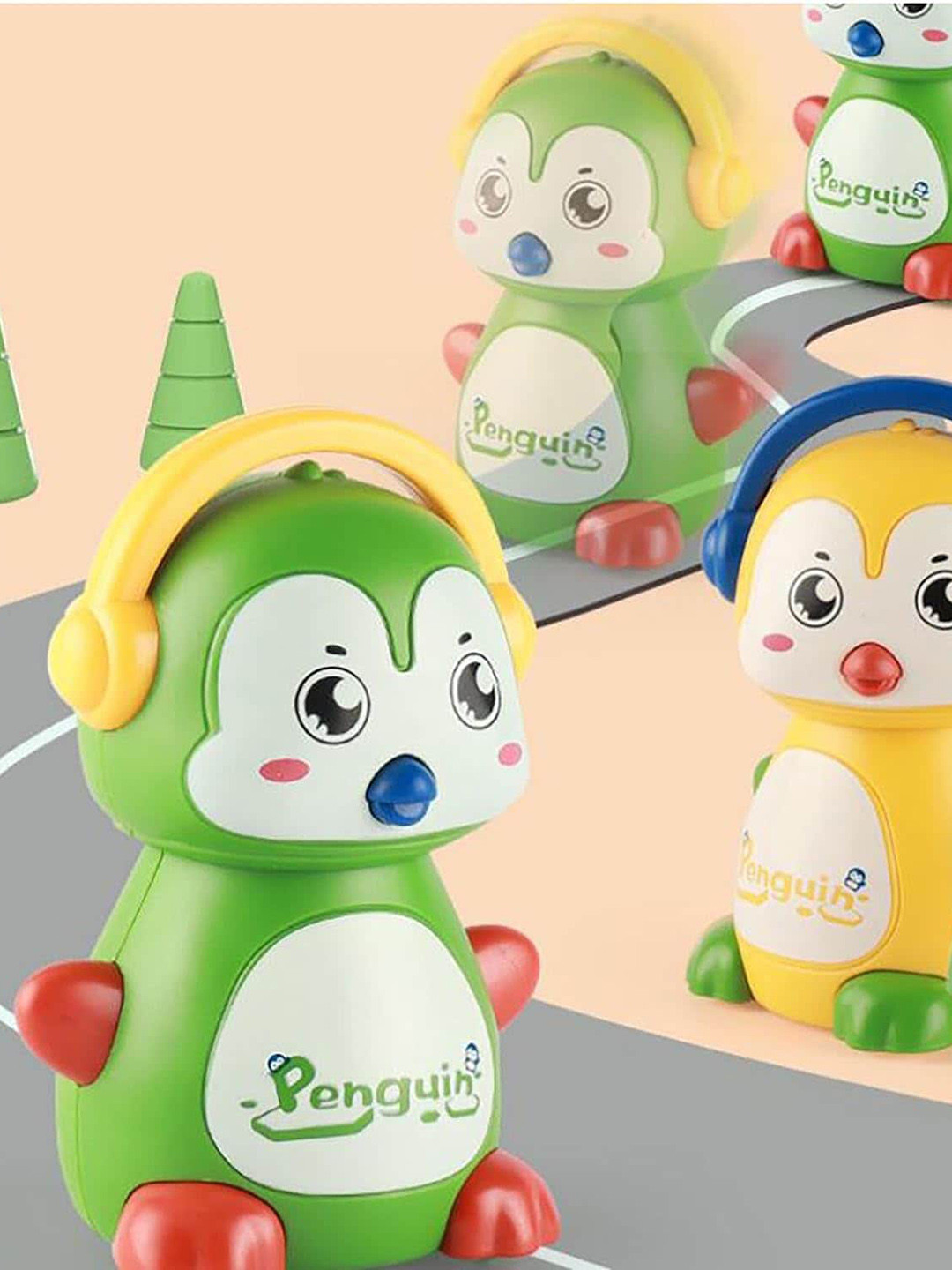 OPINA Kids Go Inertial Cute Penguin Toy