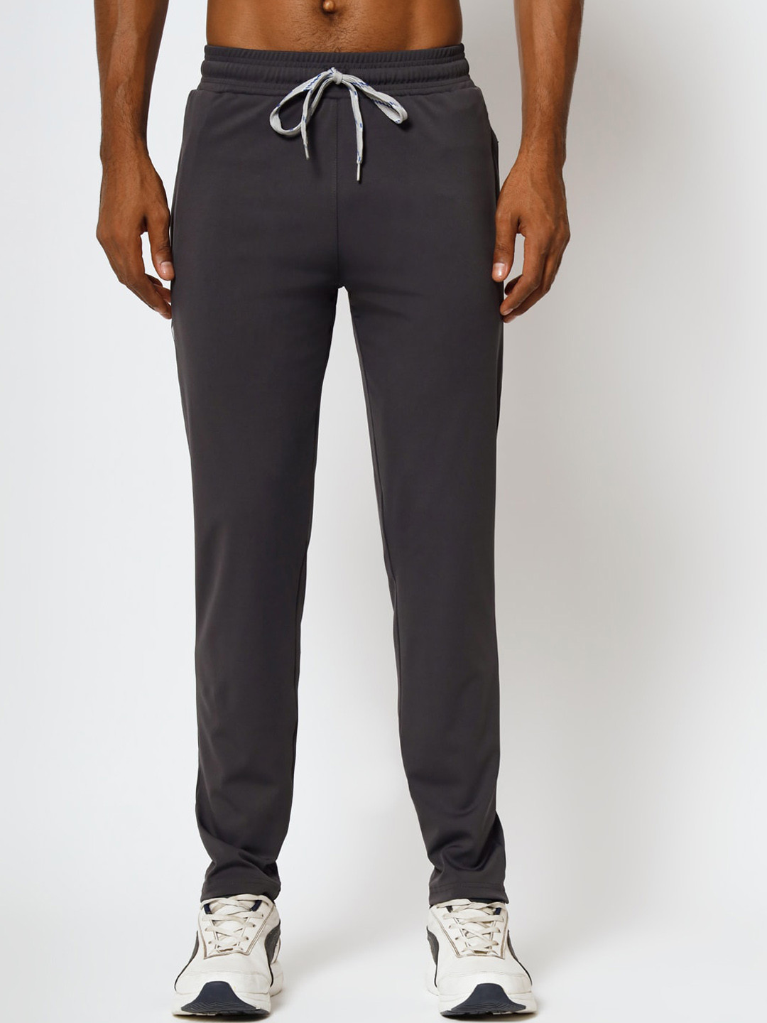 FITINC Men Slim Fit Mid-Rise Dry Fit Gym Track Pants