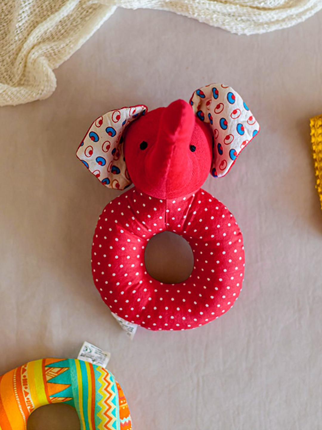 ilearnngrow Printed Cotton Elephant Soft Toy