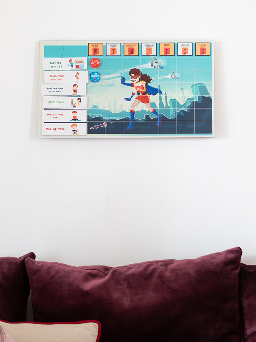 ilearnngrow Super Man Magnetic Reward Skill Learning and Development Toy